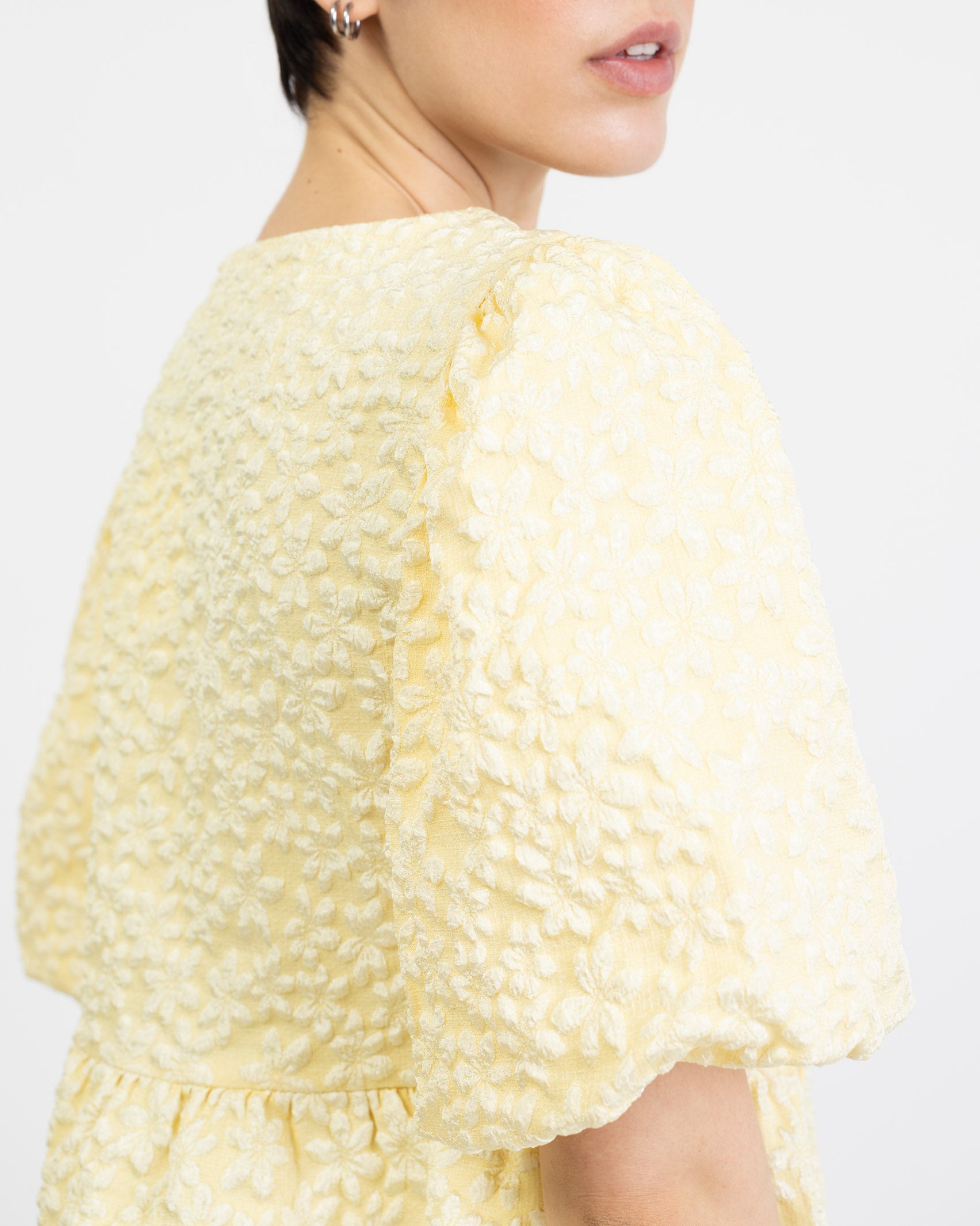 Voluminöse Kurzarmbluse