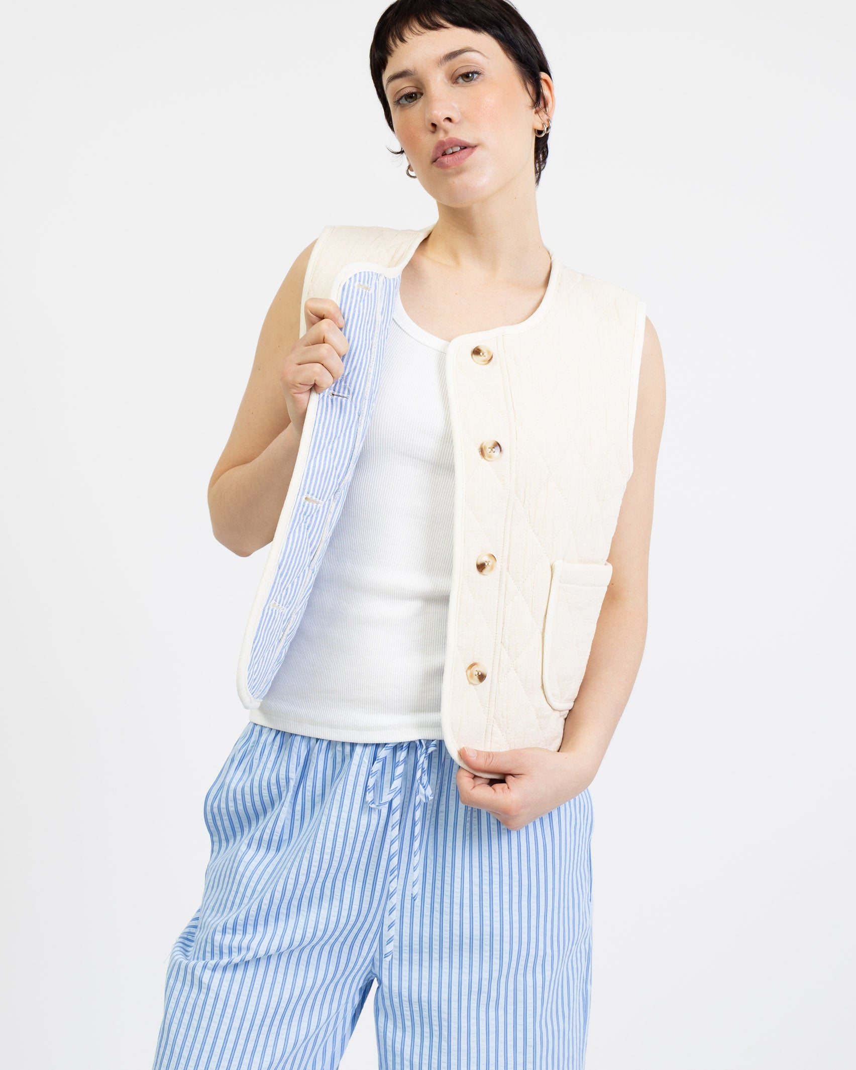 Gesteppte Baumwollweste