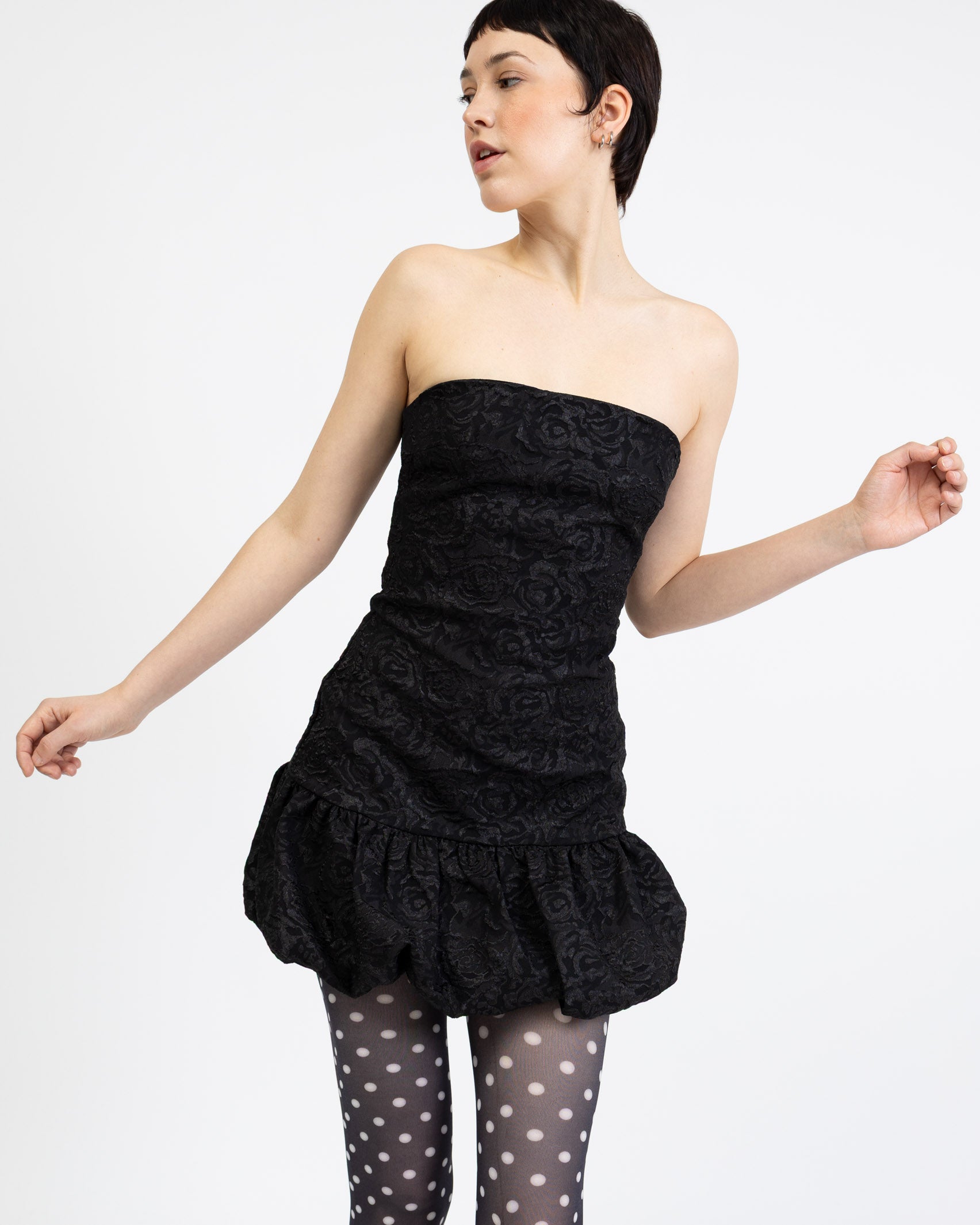 Ballonkleid mit Blumenprint