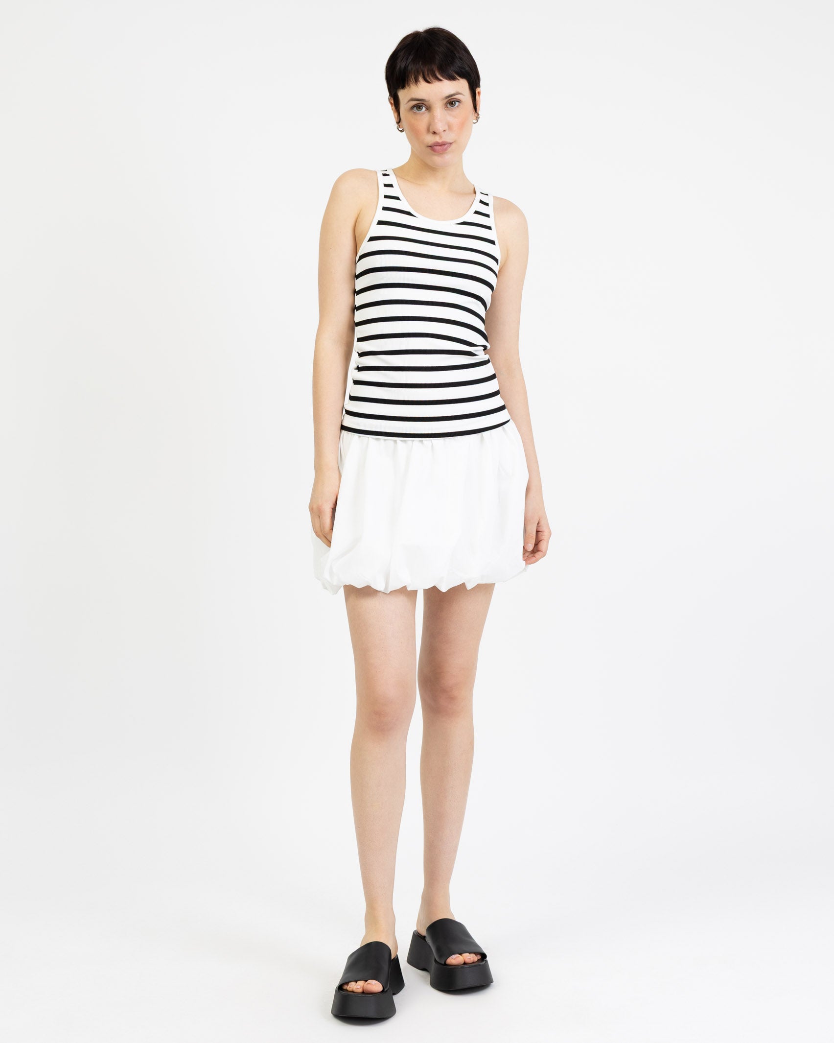 Gestreiftes Basic Top