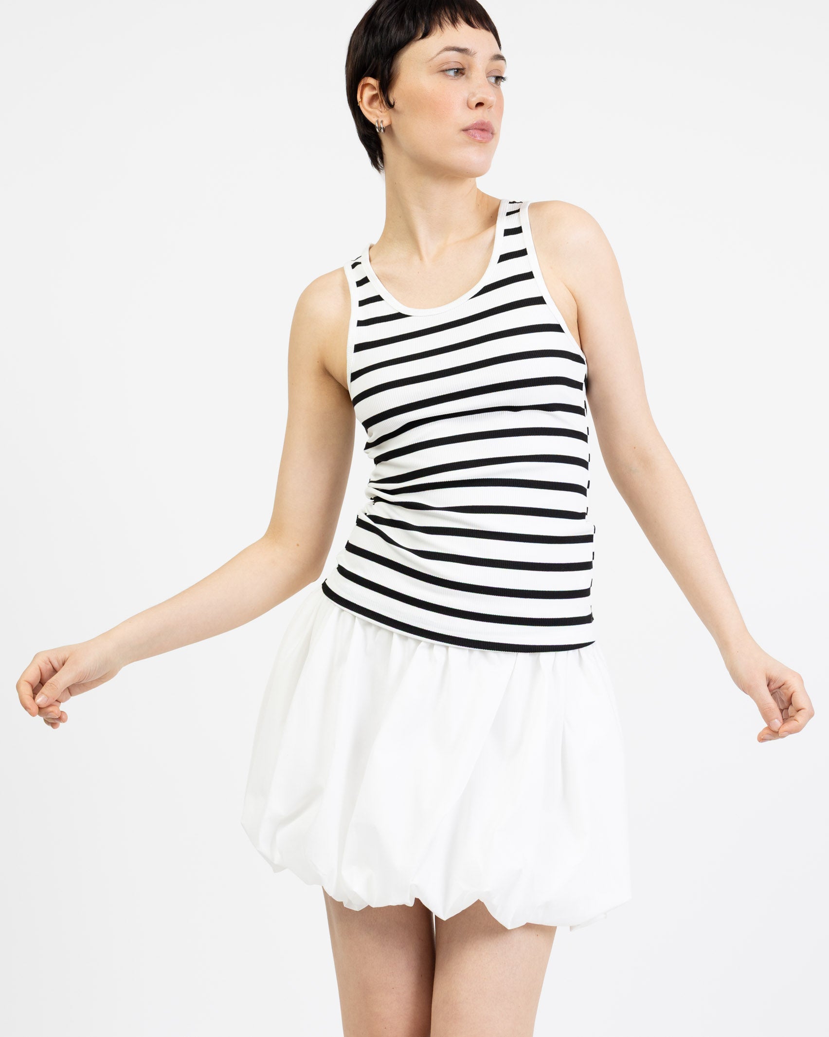 Gestreiftes Basic Top