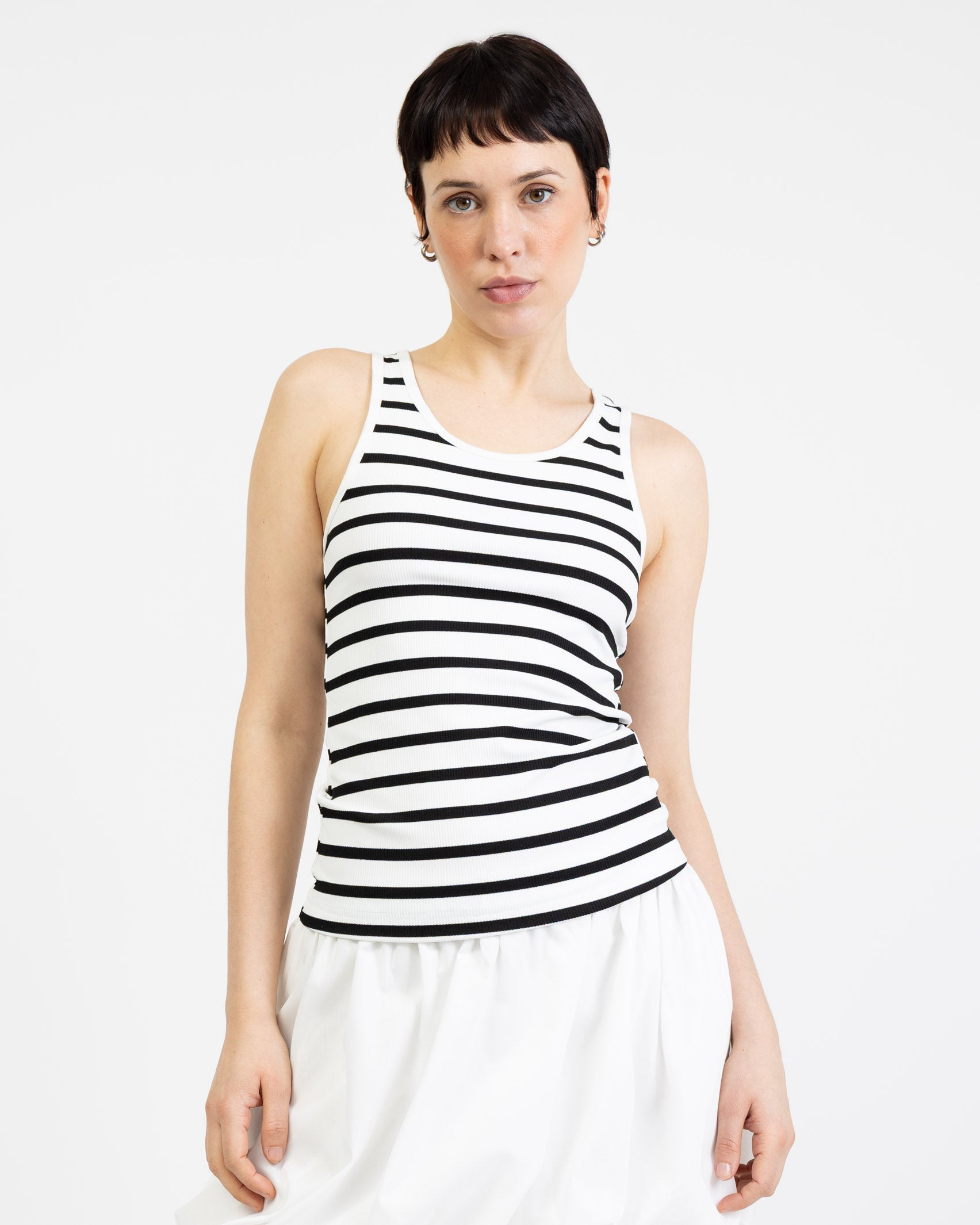 Gestreiftes Basic Top