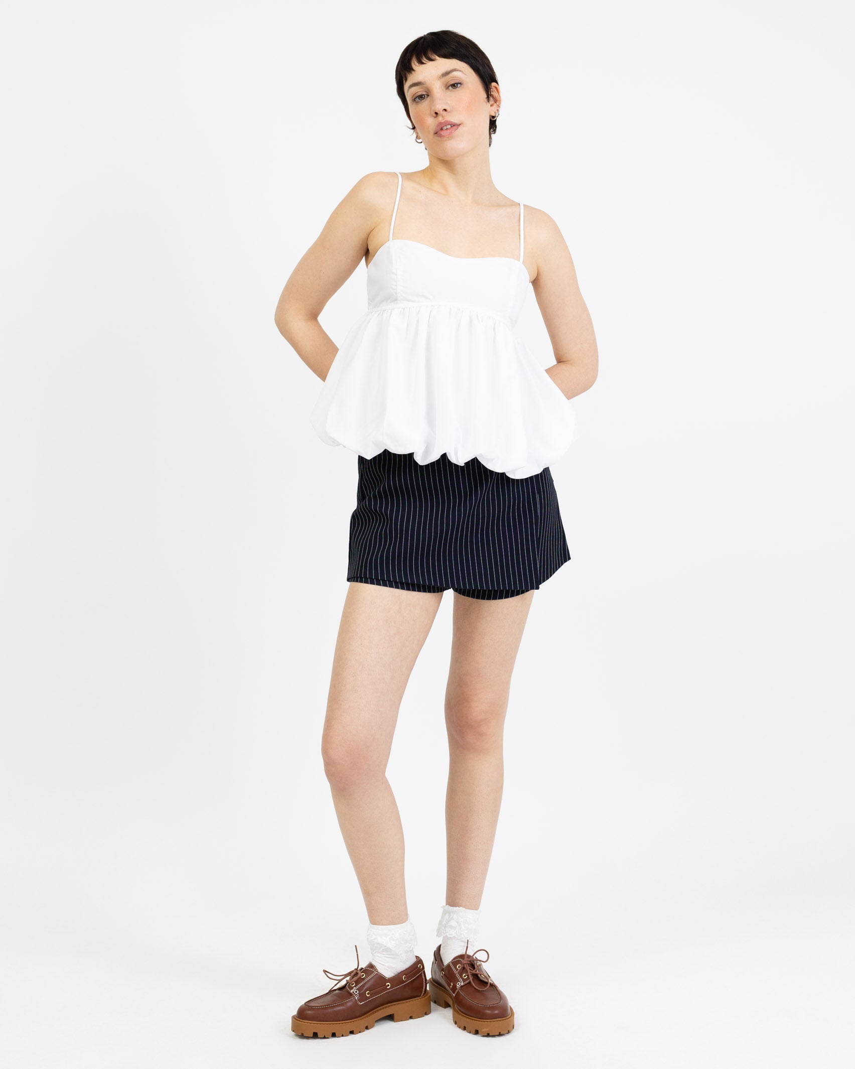 Luftiges Top in Ballonoptik