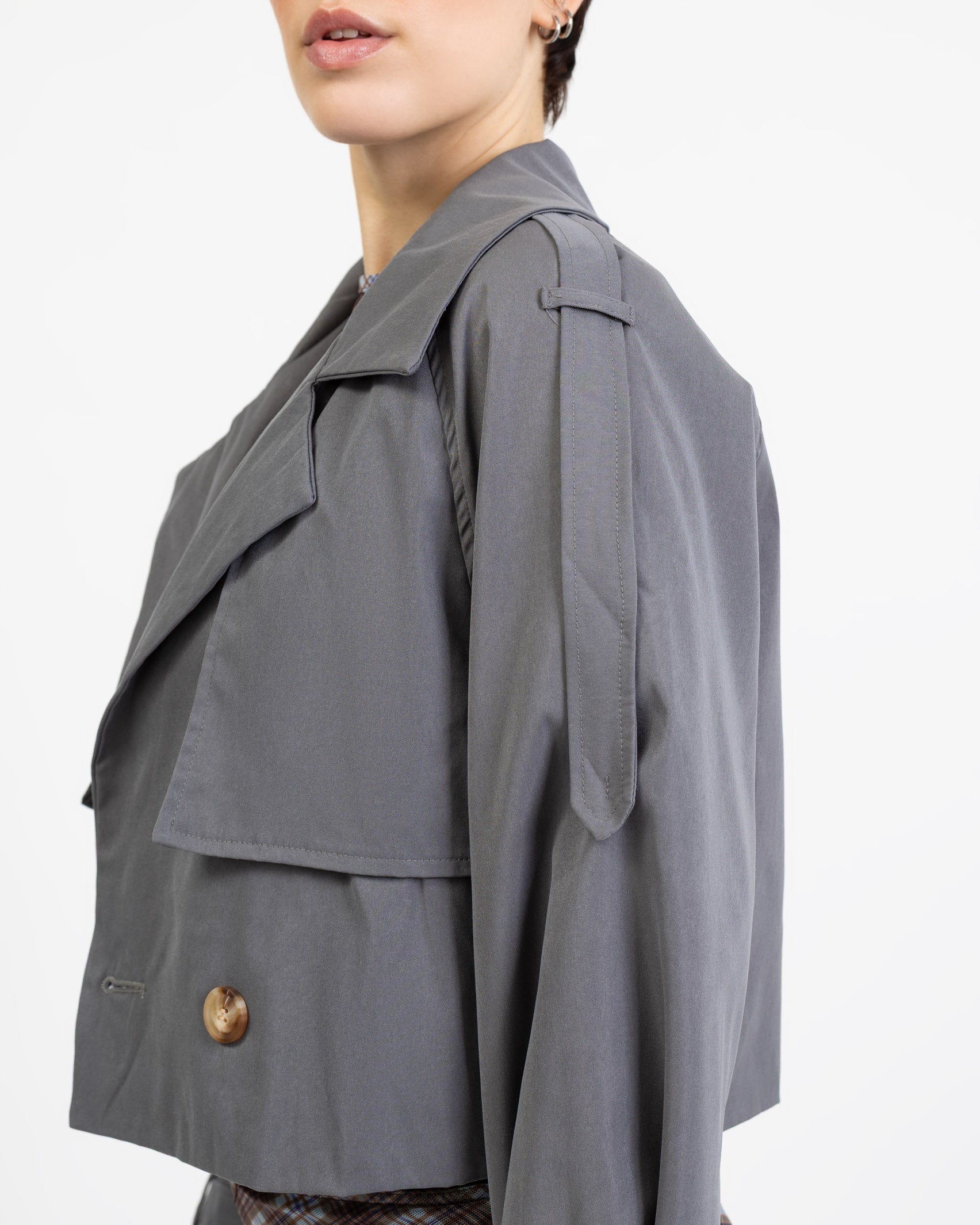 Kurze Trench Jacke