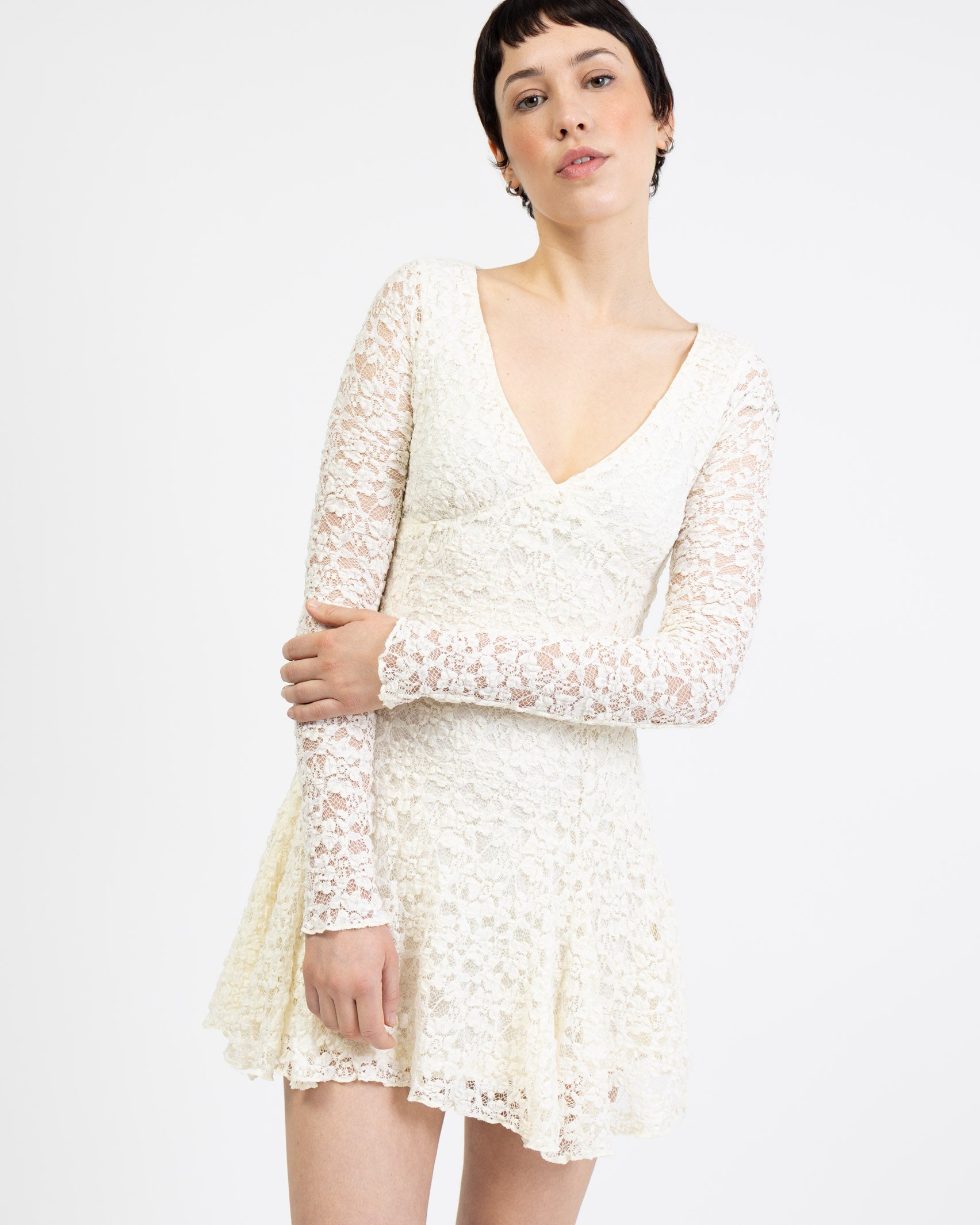 Elegantes Mini Spitzenkleid