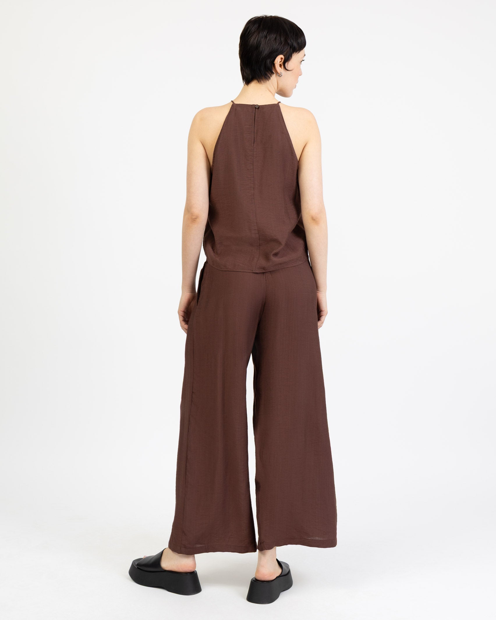 Lockeres, einfarbiges Oberteil