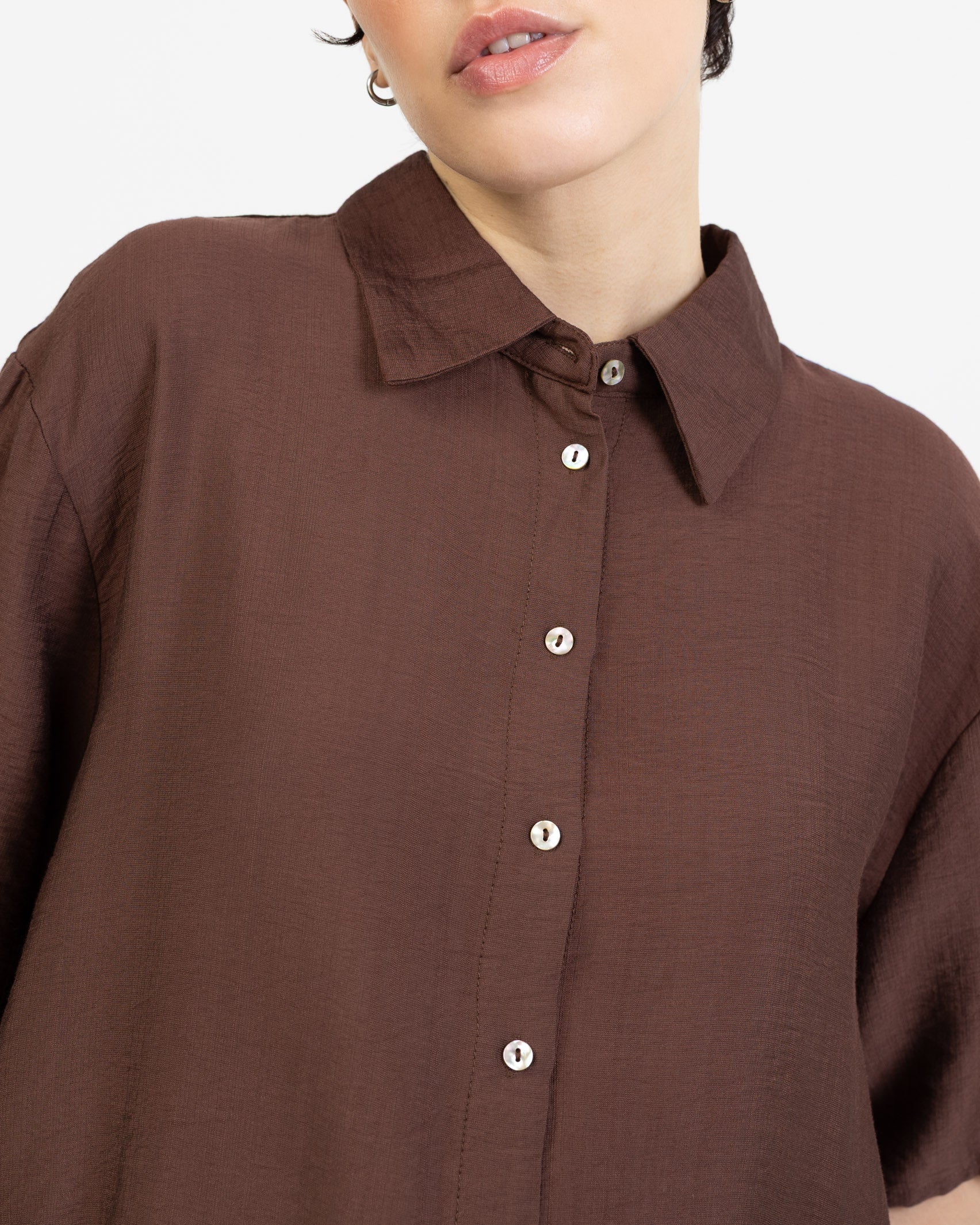 Lockere Kurzarmbluse