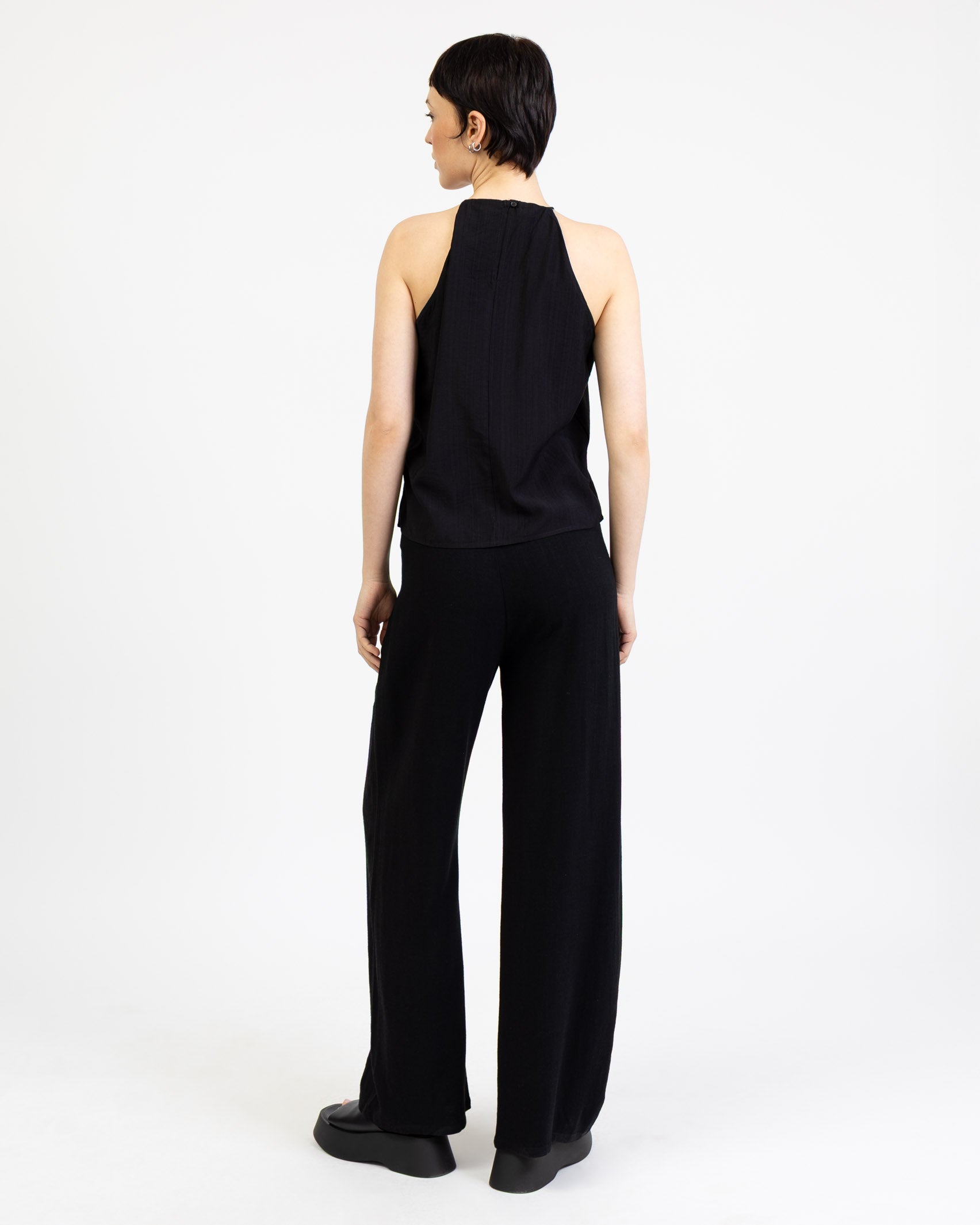 Lockeres, einfarbiges Top