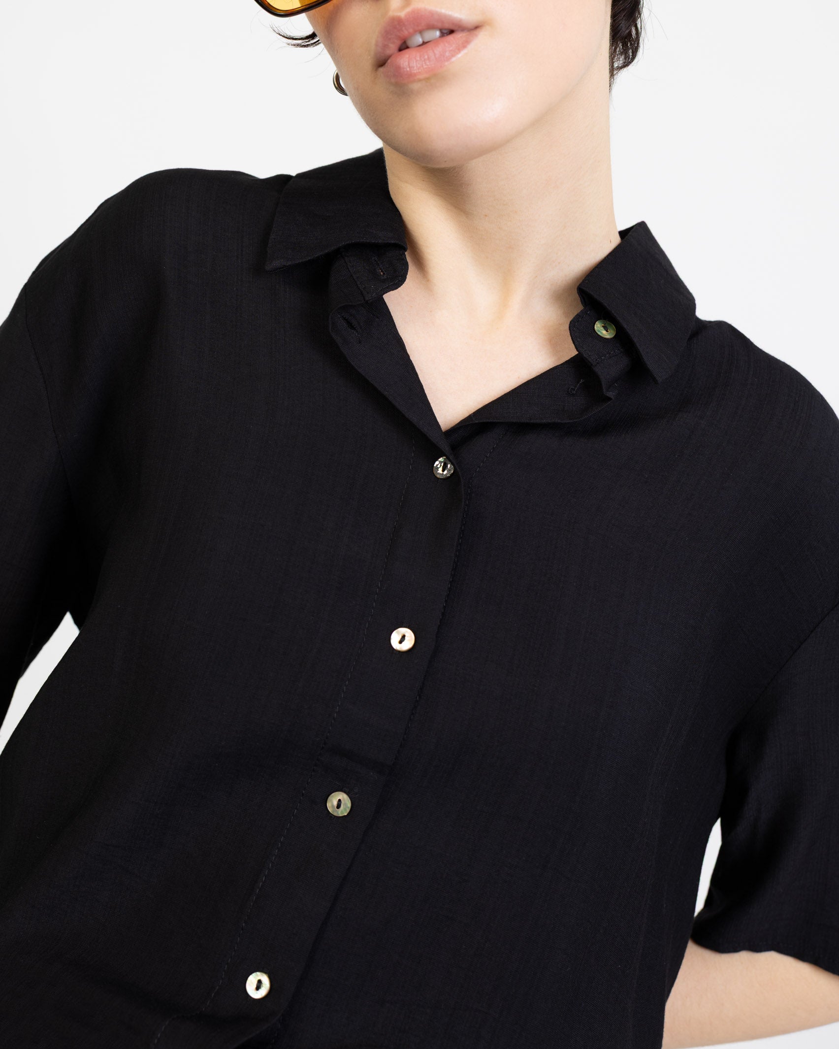 Lockere Kurzarmbluse