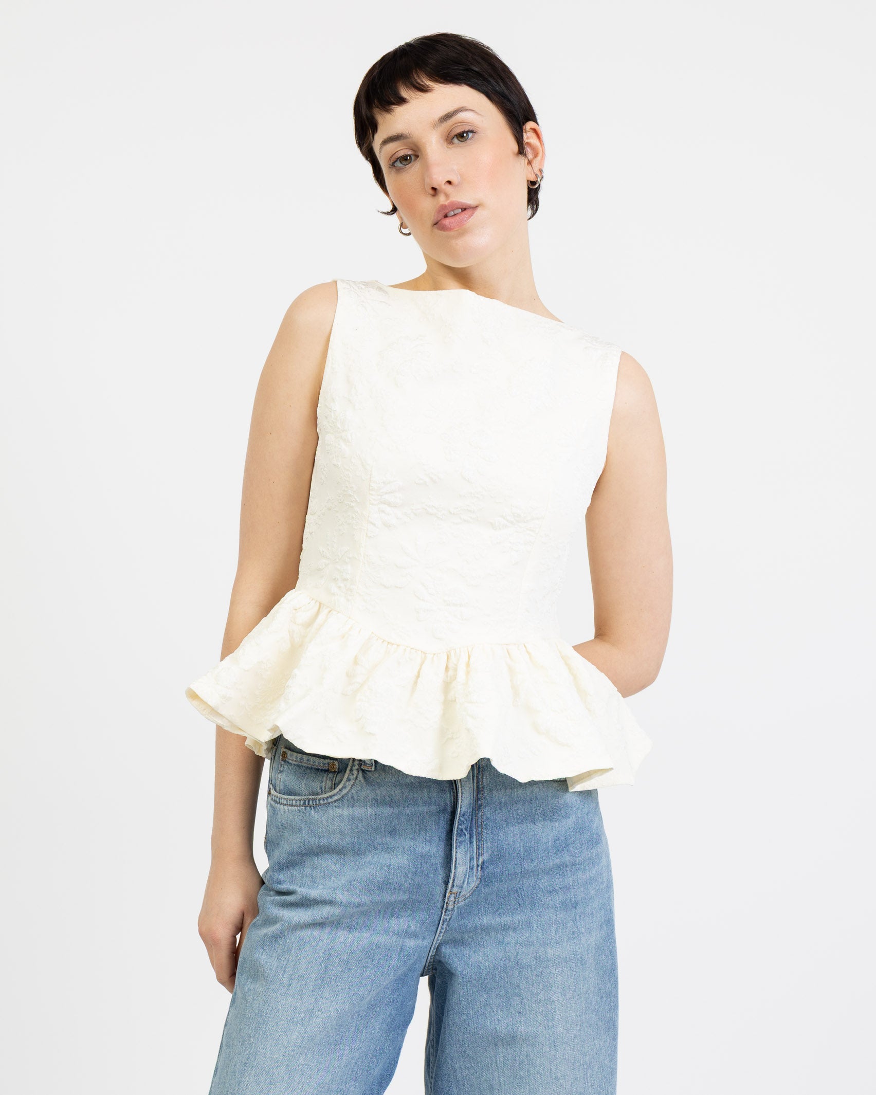 Elegantes Top mit Blumenmuster