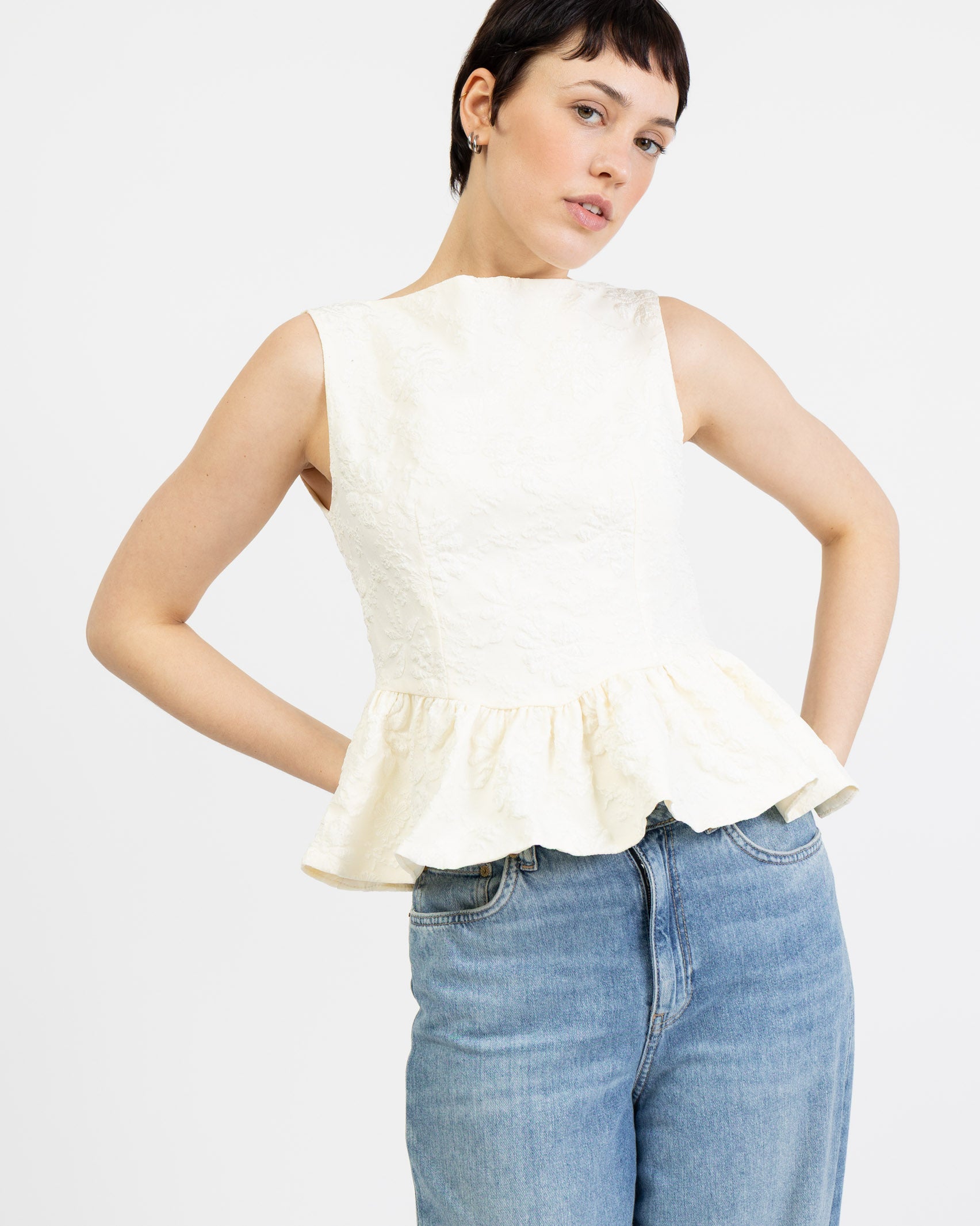 Elegantes Top mit Blumenmuster