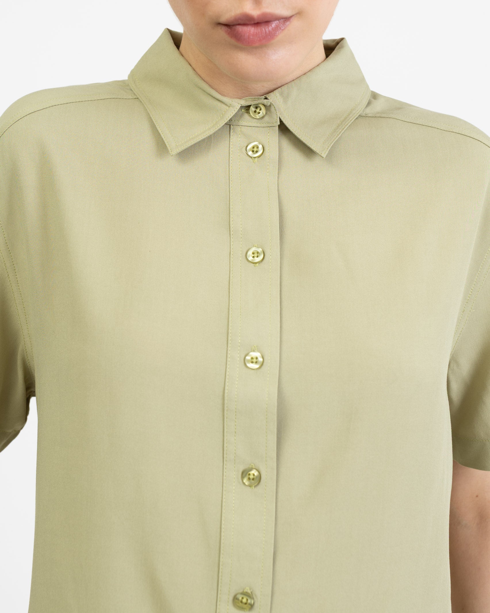 Crop Bluse aus Viskose