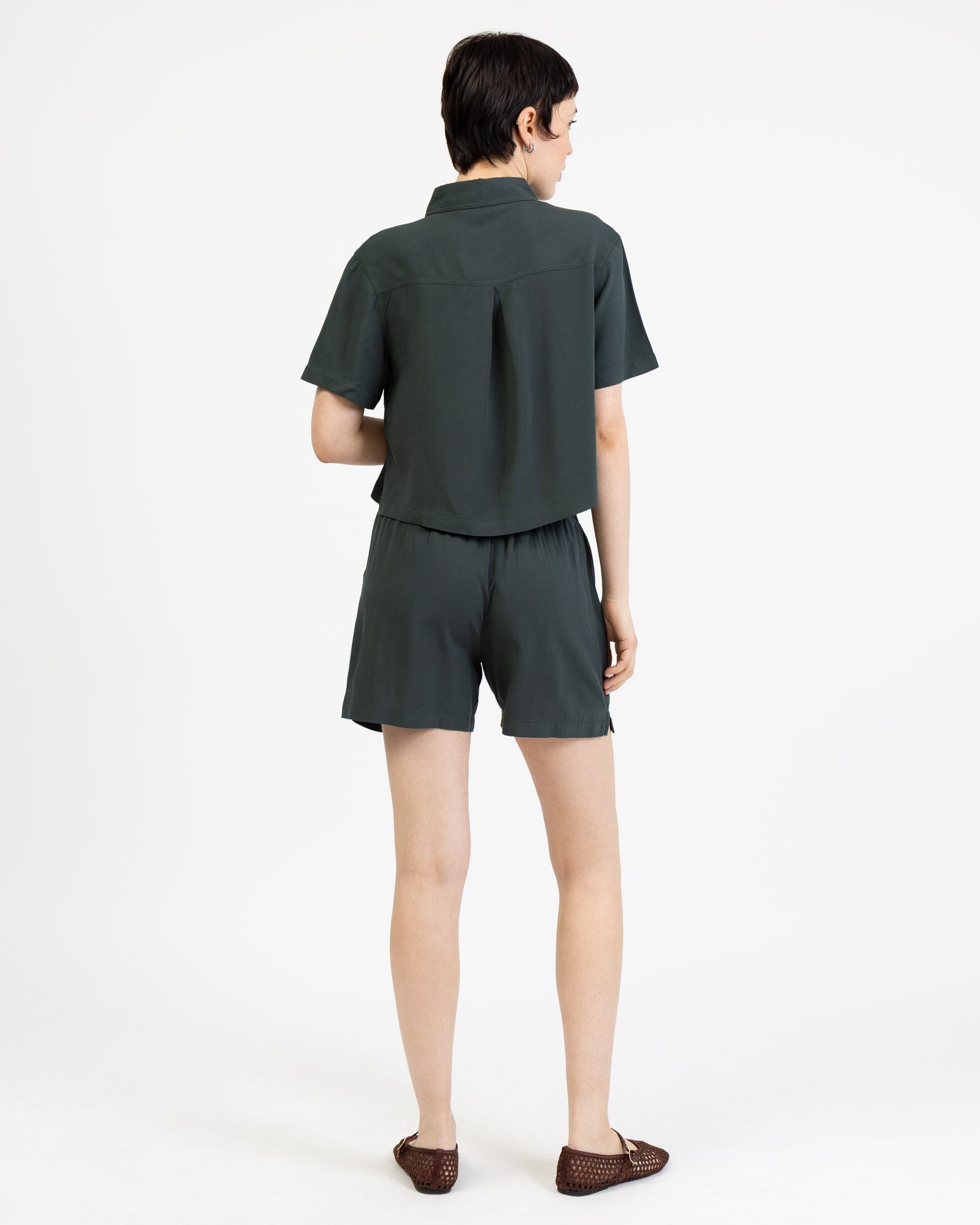 Schlichte Shorts aus Viskose