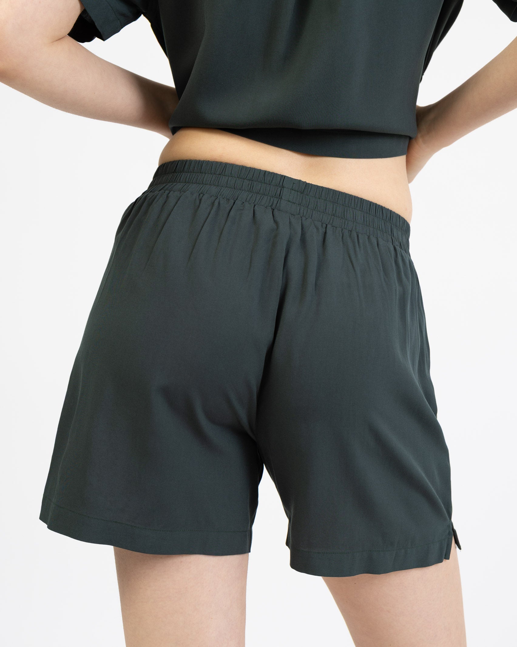 Schlichte Shorts aus Viskose