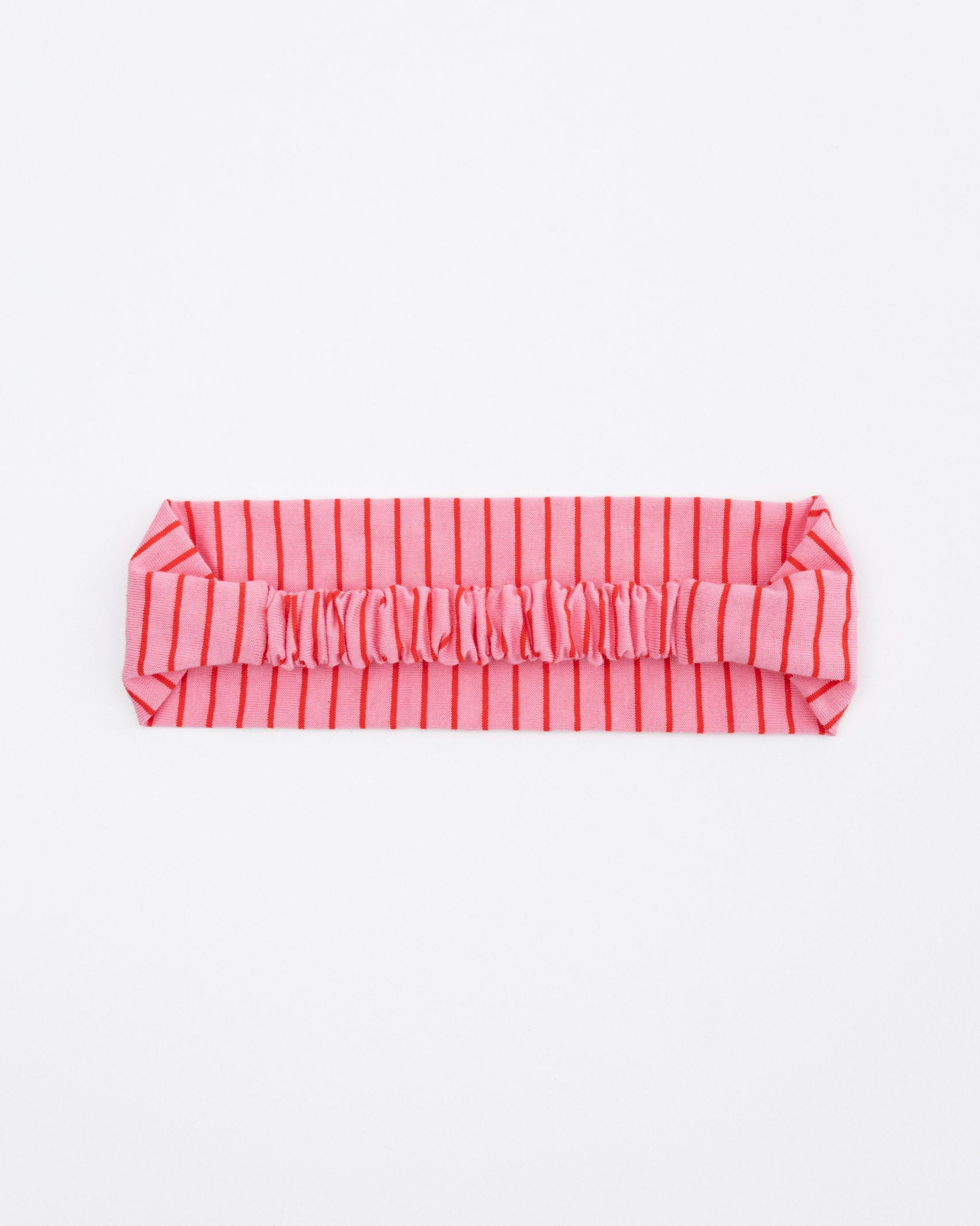 Weiches, gestreiftes Haarband pink