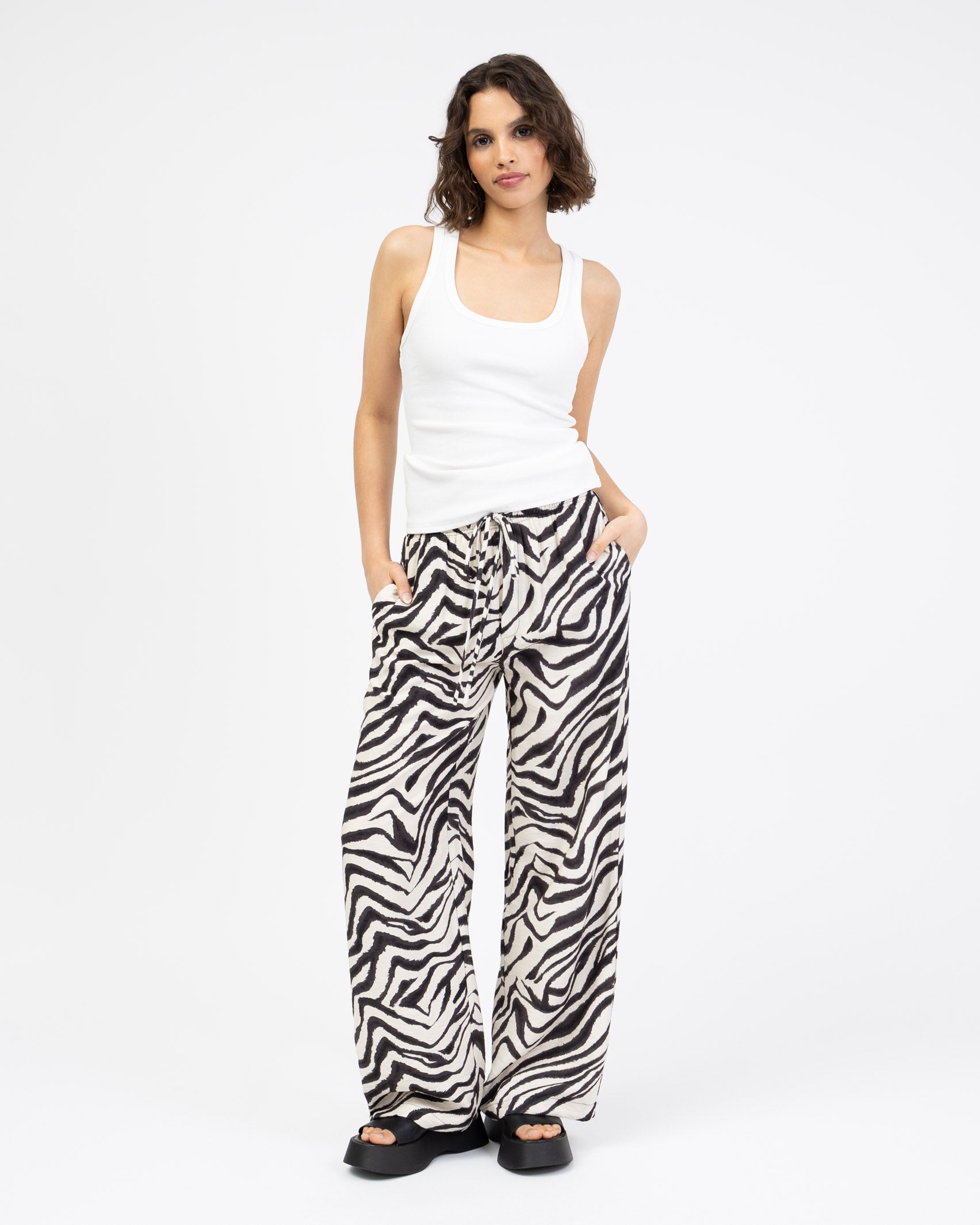 Hose mit Zebraprint