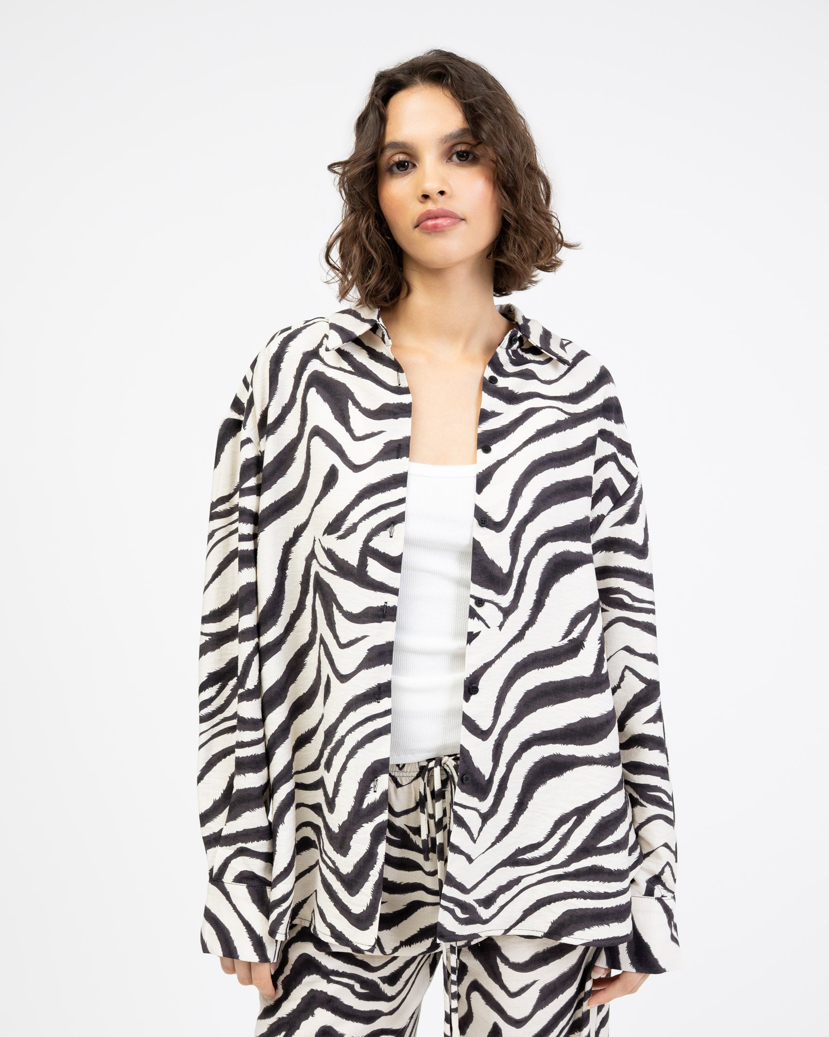 Bluse mit Zebraprint