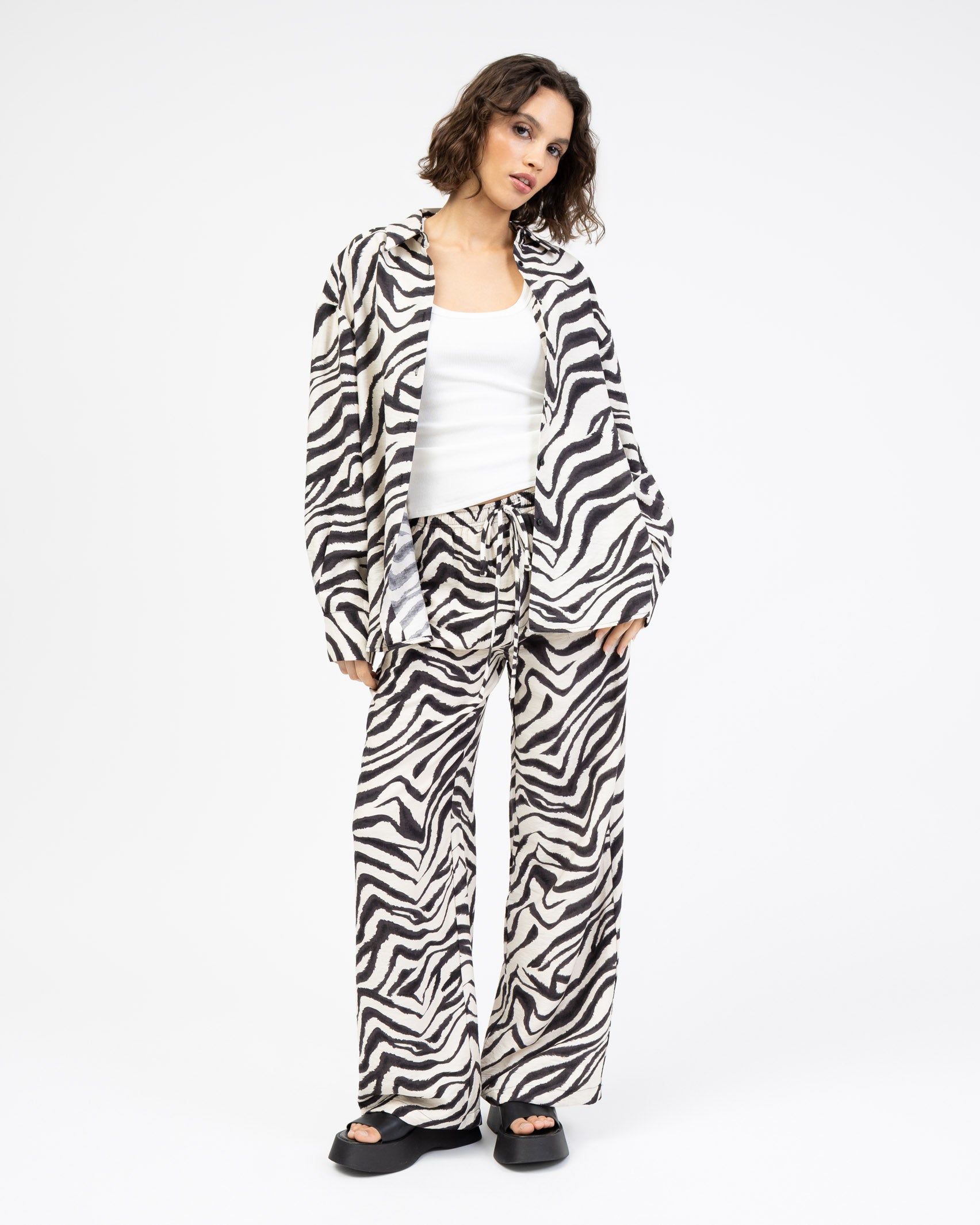 Bluse mit Zebraprint