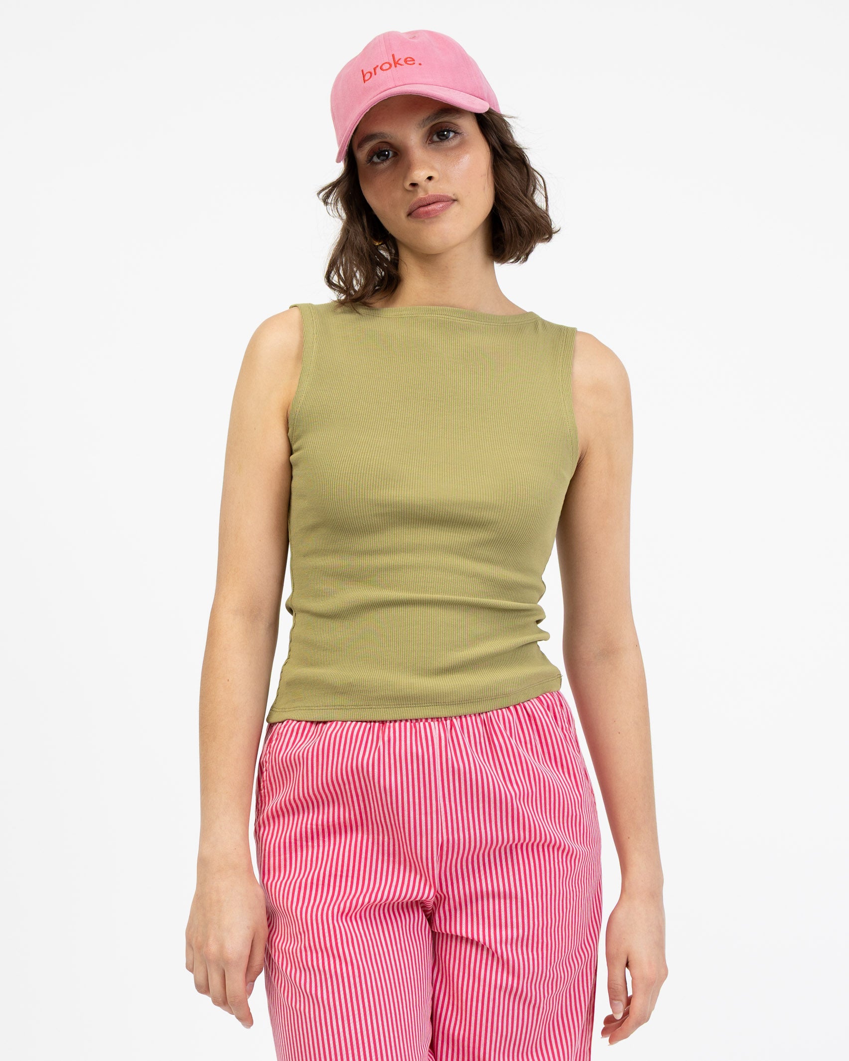 Basic Top mit U-Boot Ausschnitt