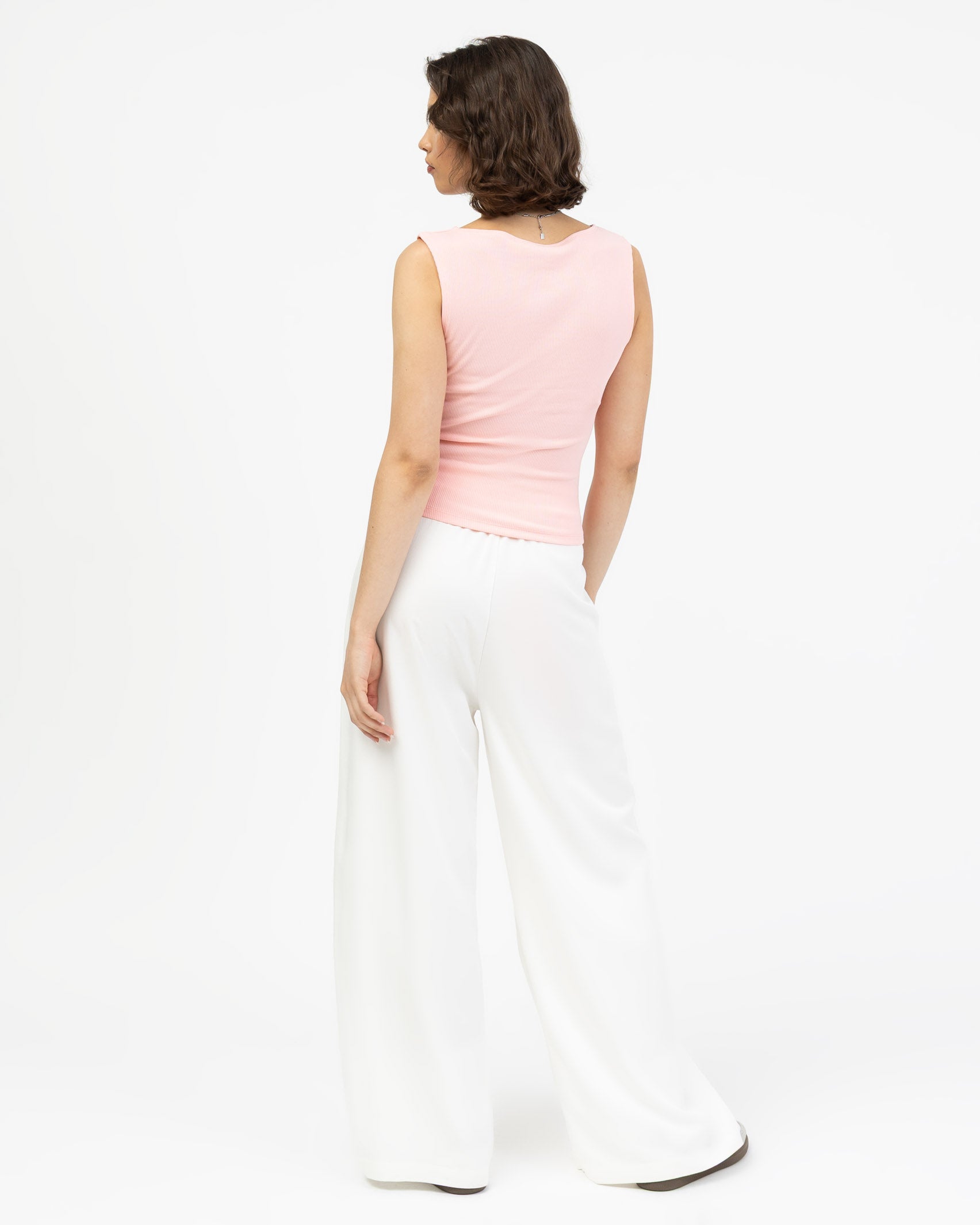 Basic Top mit U-Boot Ausschnitt