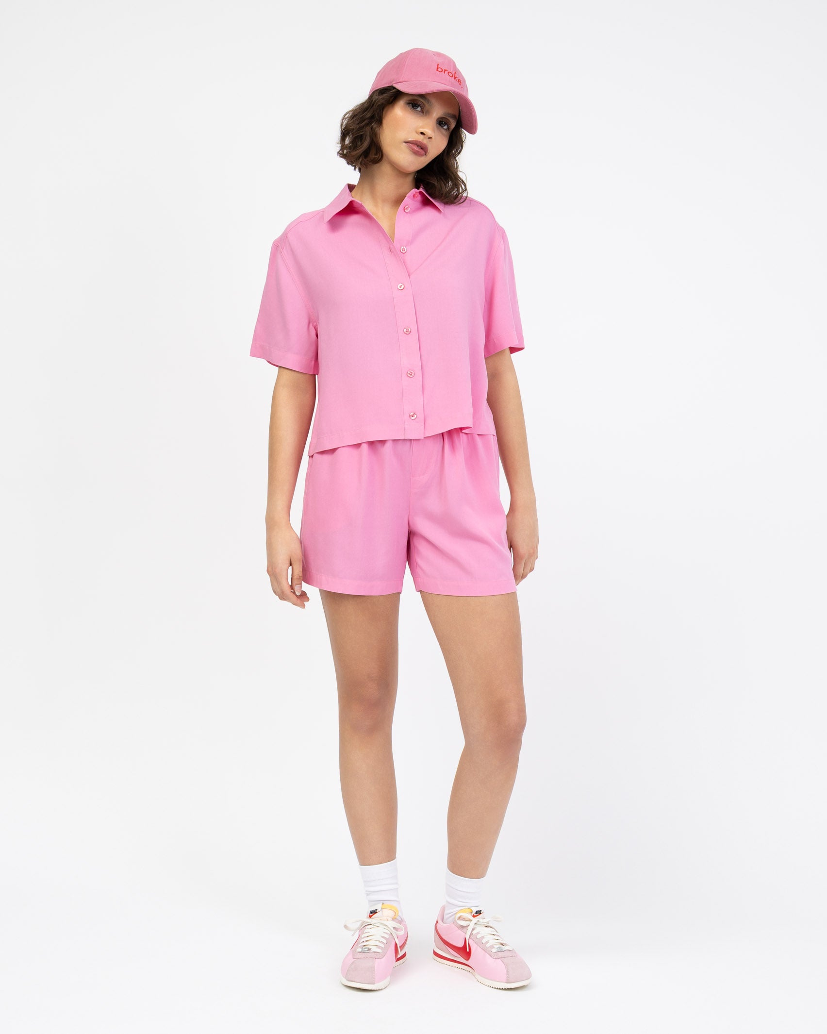 Crop Bluse aus Viskose