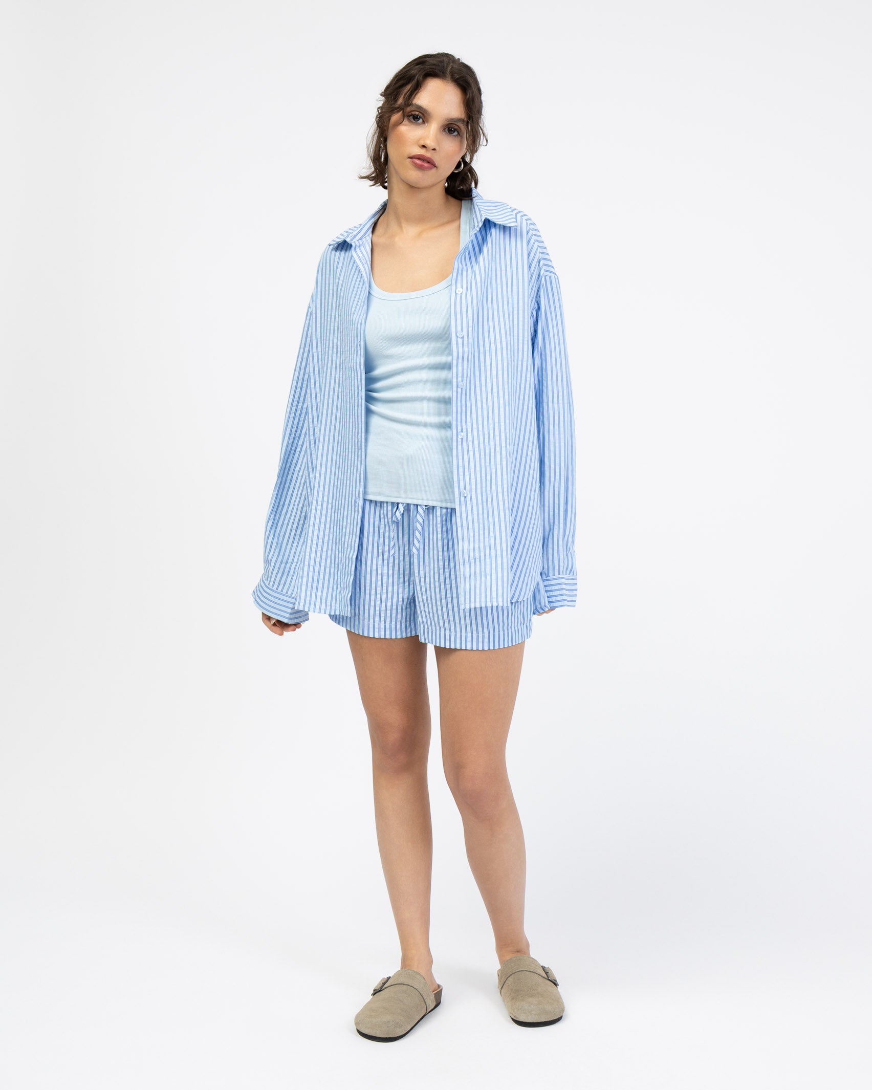 Klassische gestreifte Bluse