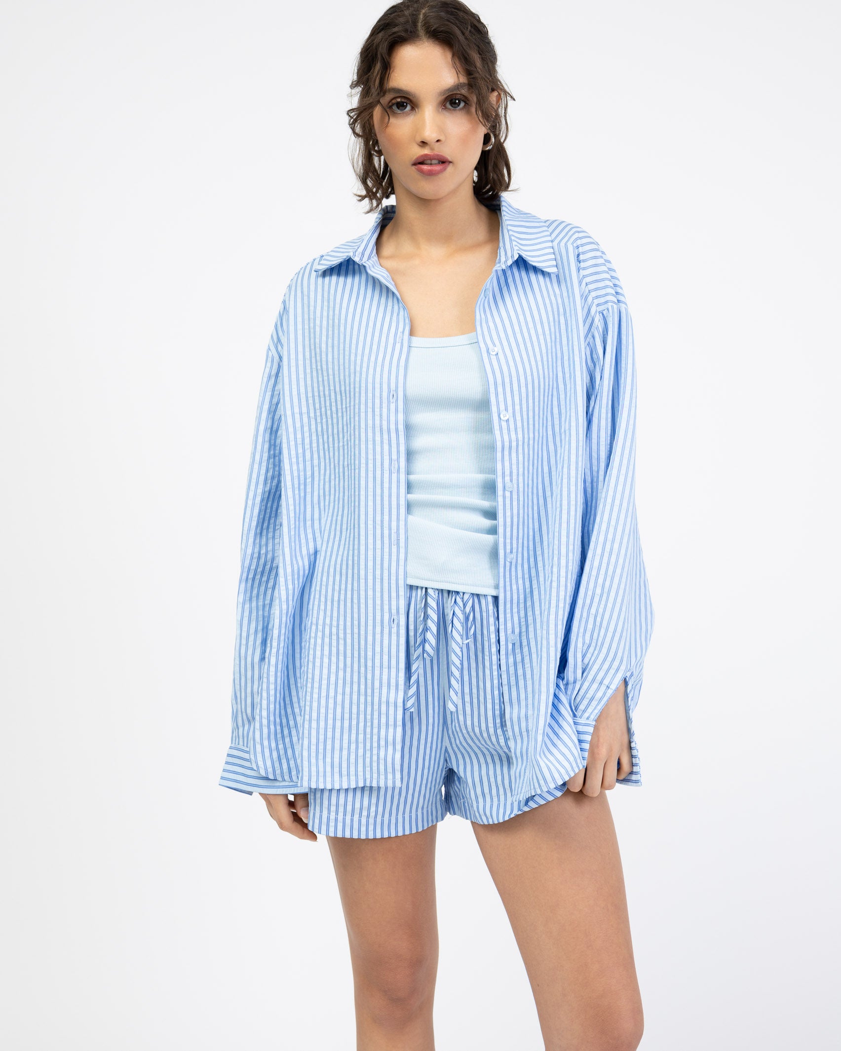 Klassische gestreifte Bluse