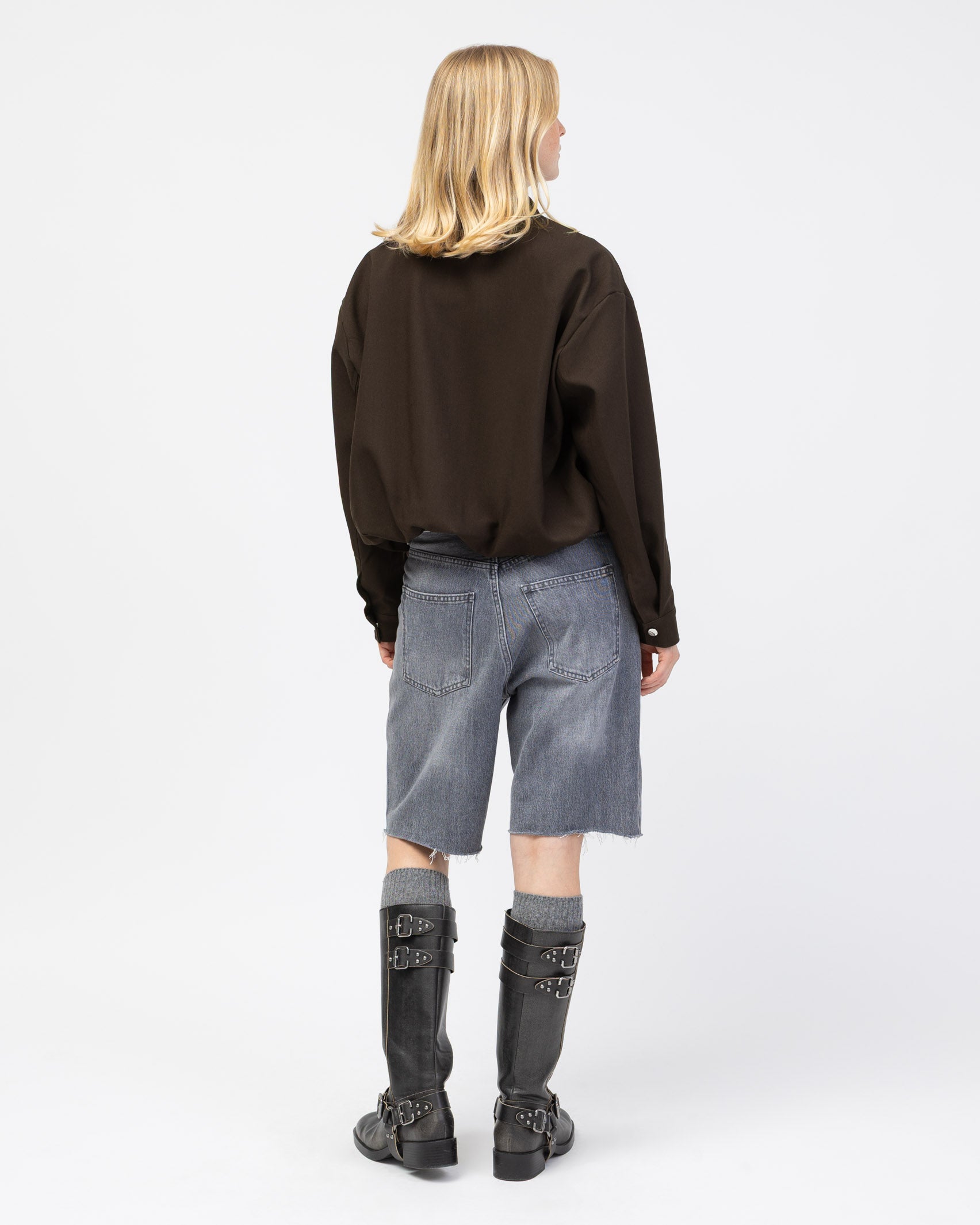 Leichte Bomberjacke von hinten