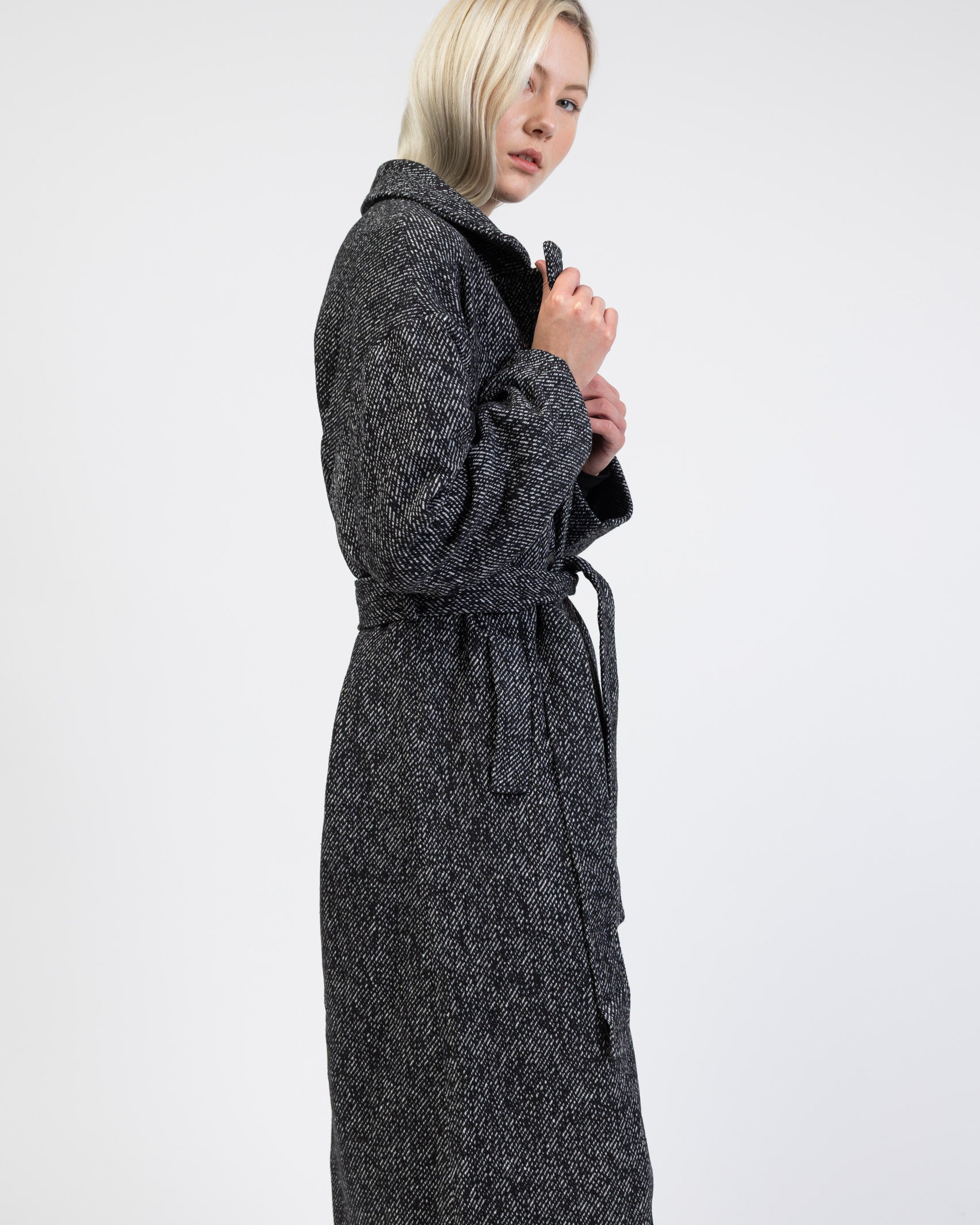 Mantel zum Binden von der Seite