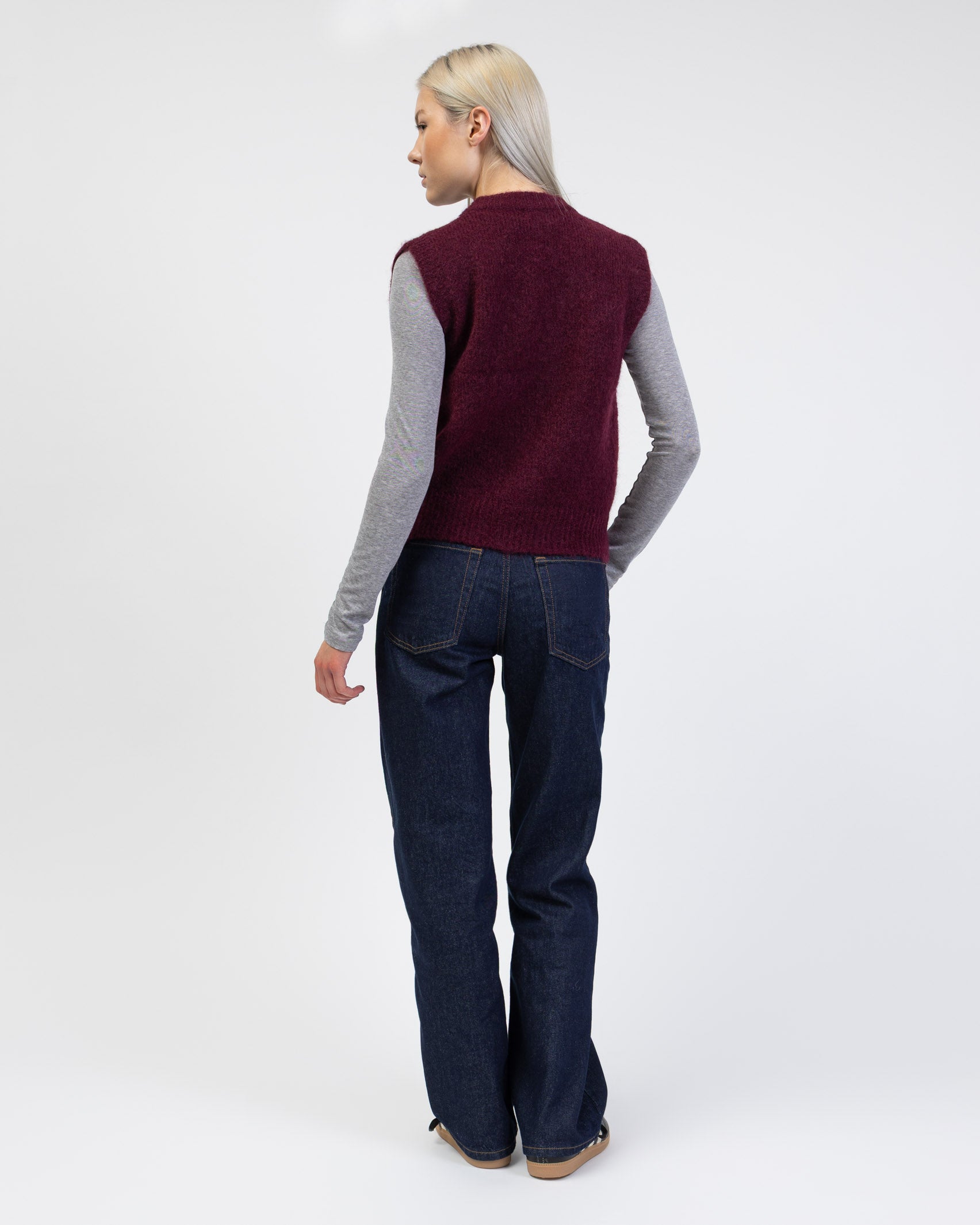 Weste mit Reißverschluss von hinten