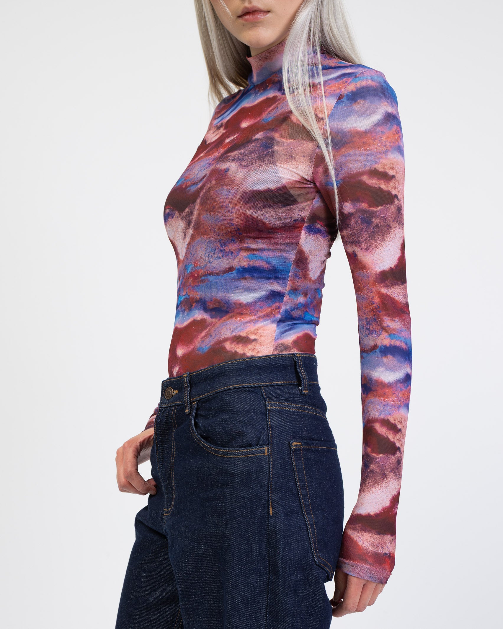 Mesh Body mit Galaxy Muster im Detail