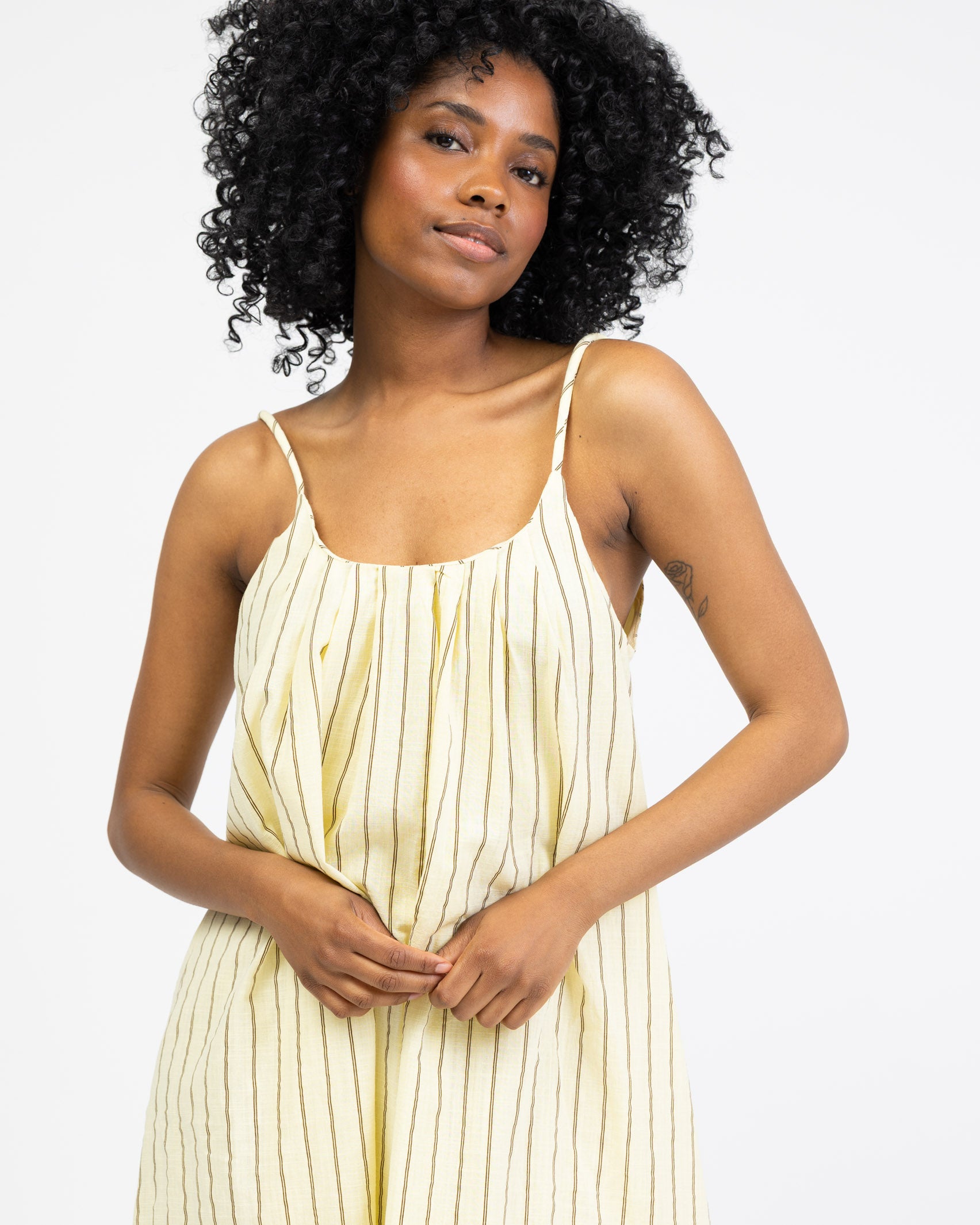 Luftiges Maxikleid mit Streifenmuster