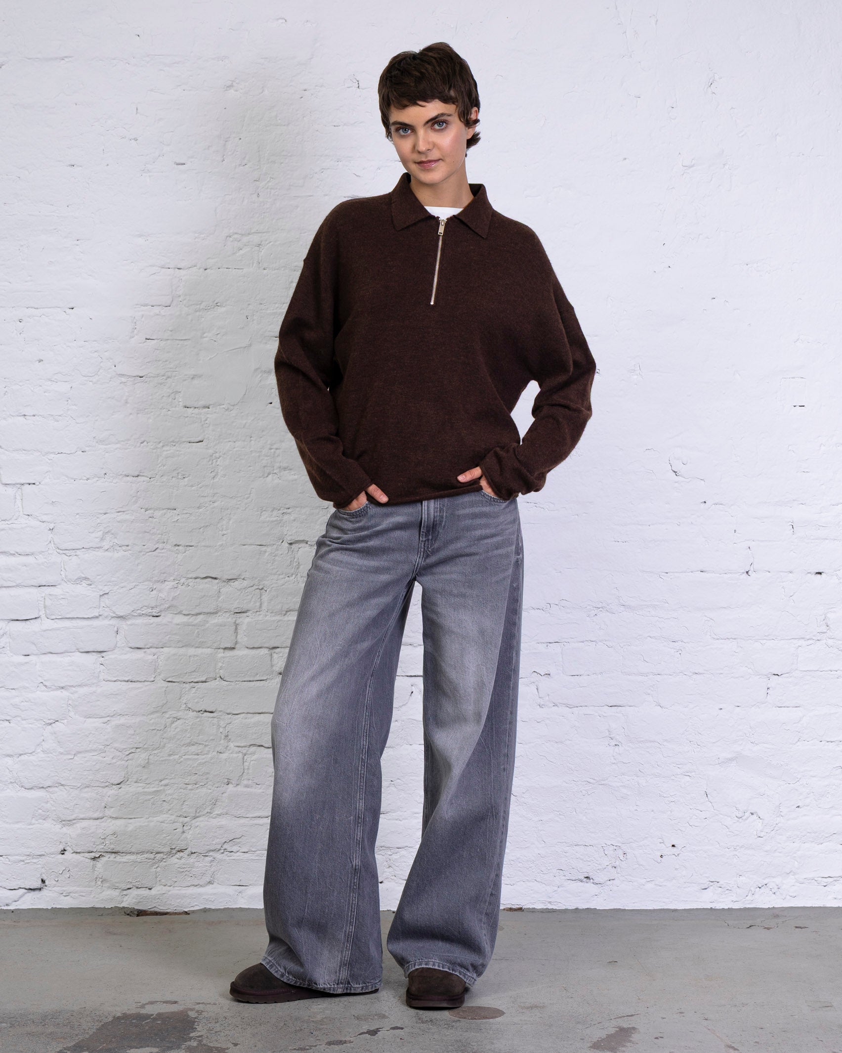 Pullover mit Reißverschluss