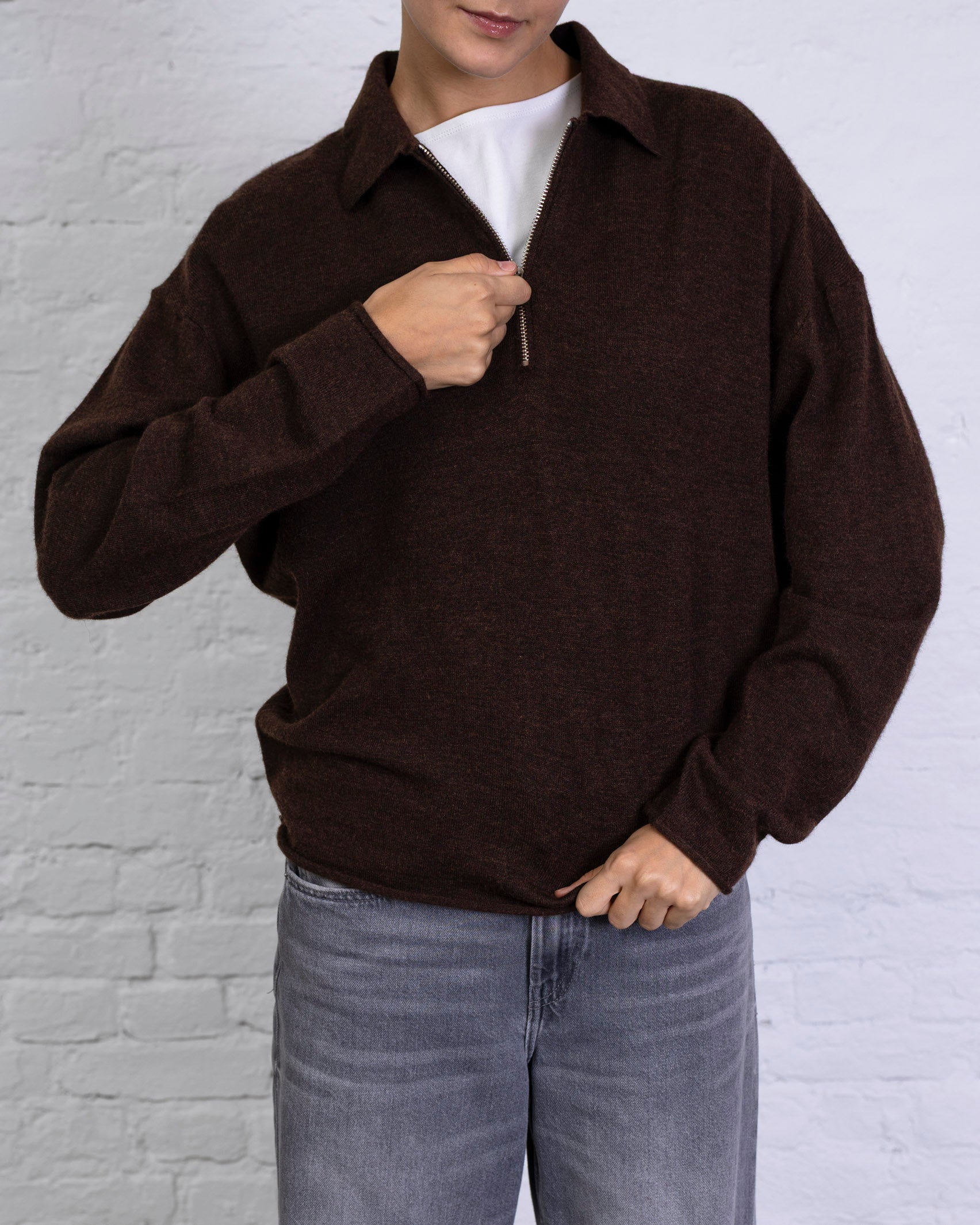 Pullover mit Reißverschluss