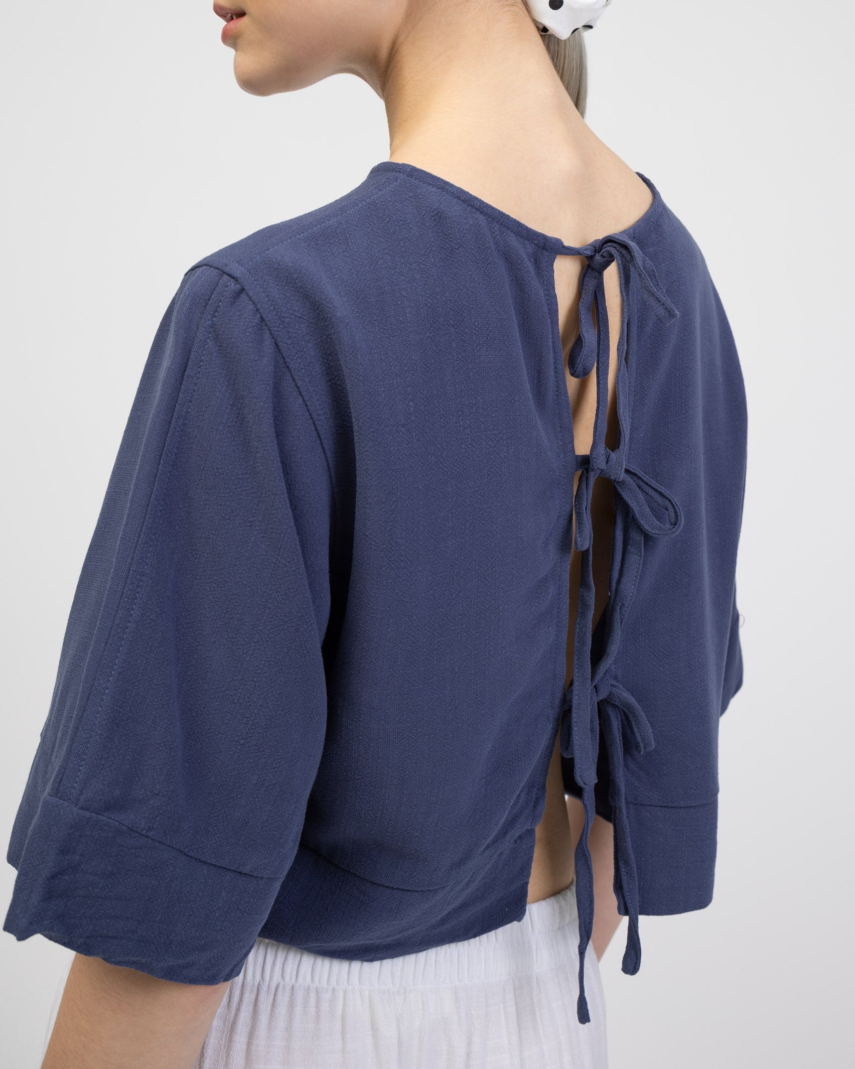 Weites, luftiges Top aus Leinen Mix