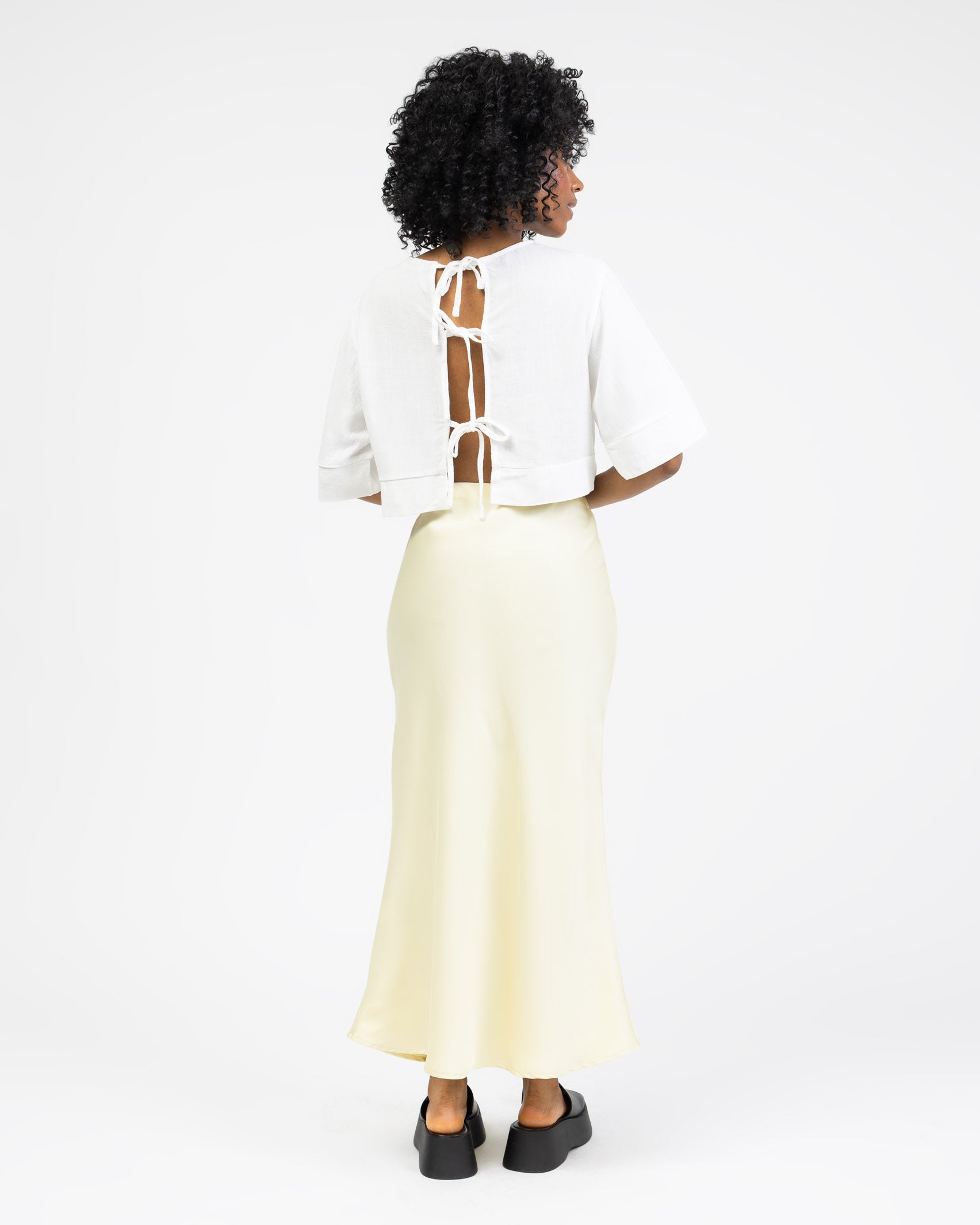 Weites, luftiges Top aus Leinen Mix