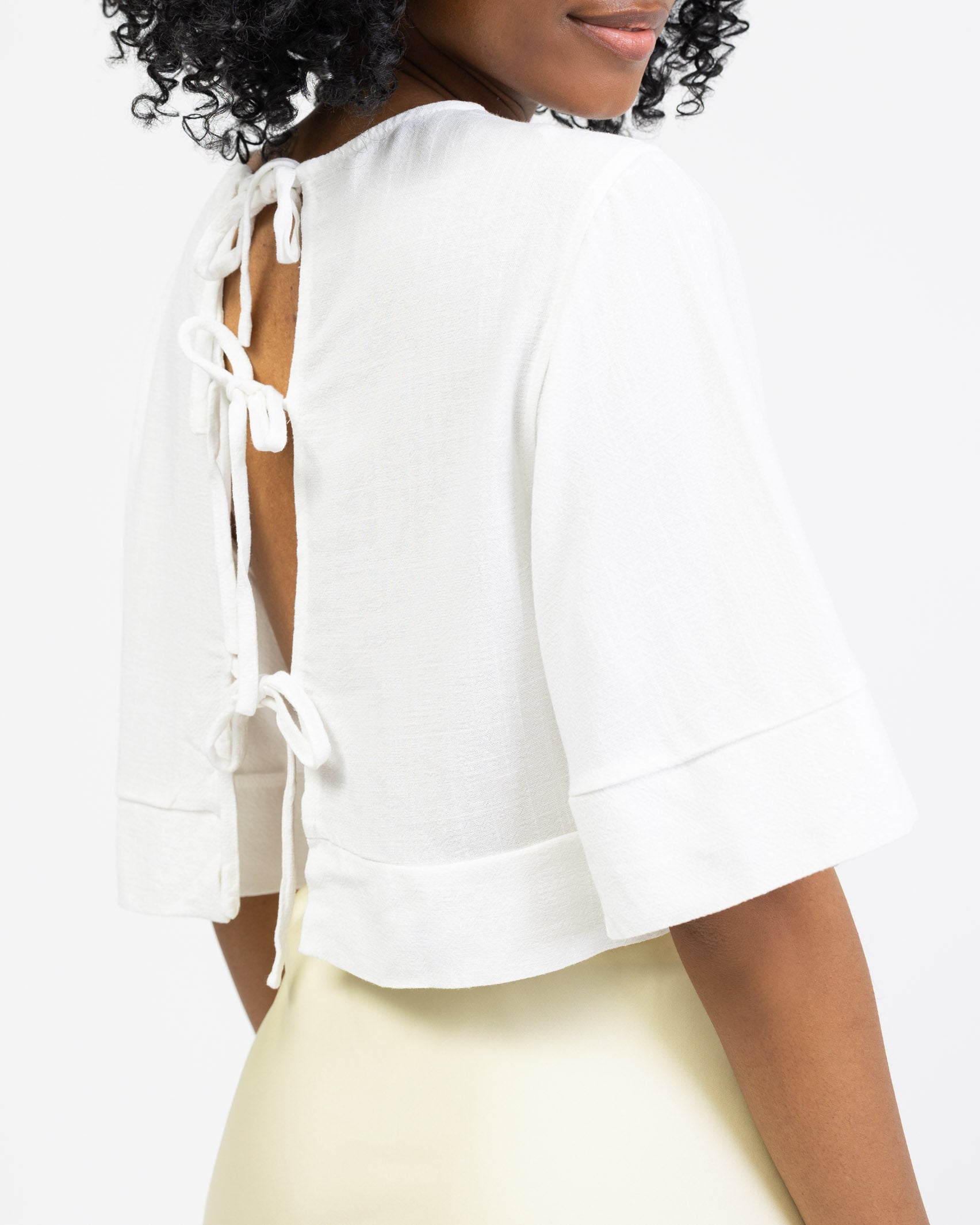 Weites, luftiges Top aus Leinen Mix