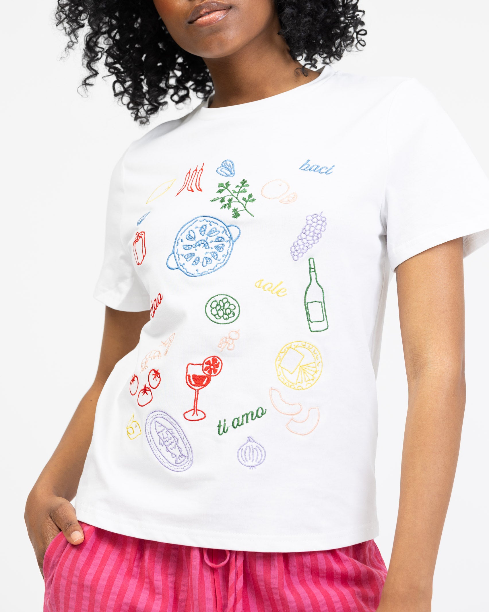 Sommerliches Shirt mit Italienprint