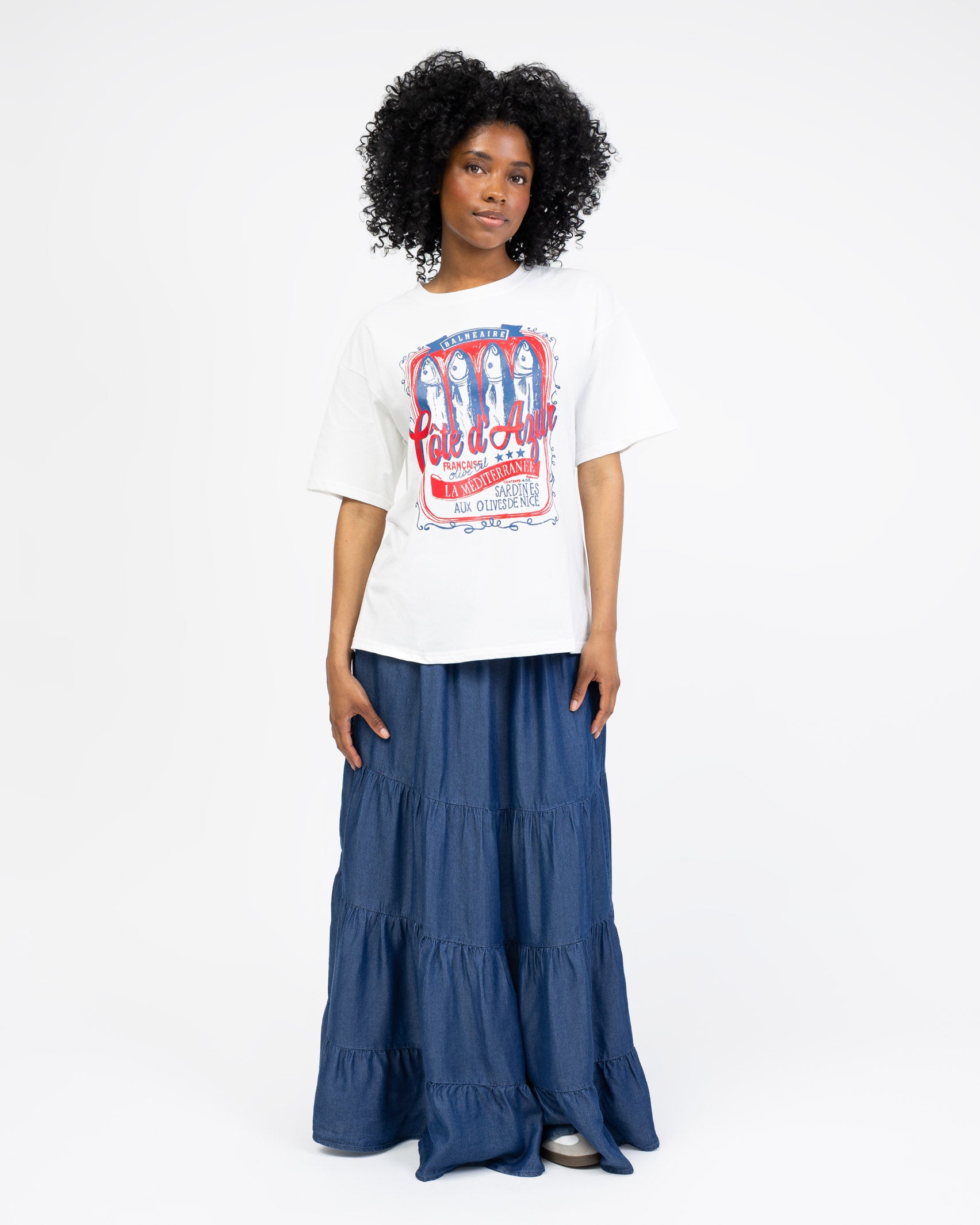 Shirt mit Sardinenprint