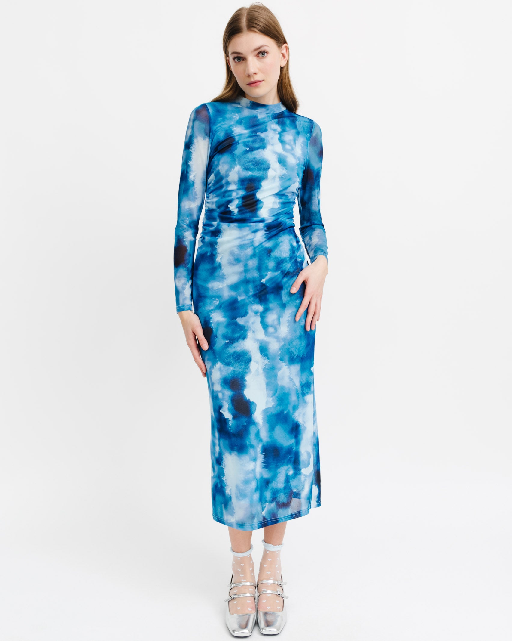 Mesh Maxikleid mit Rückenausschnitt - Broke + Schön