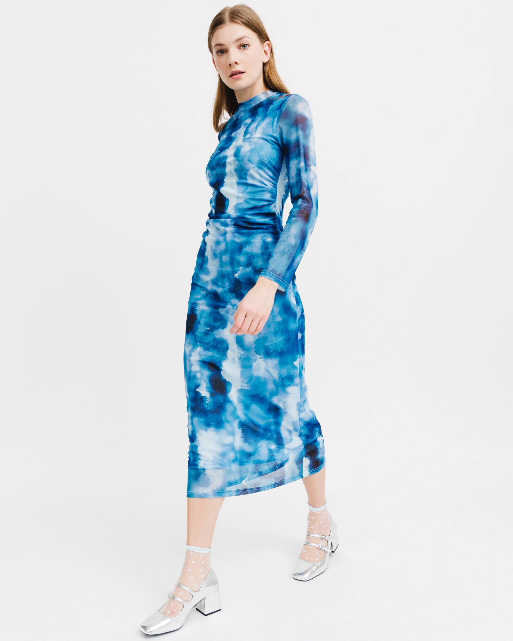 Mesh Maxikleid mit Rückenausschnitt - Broke + Schön