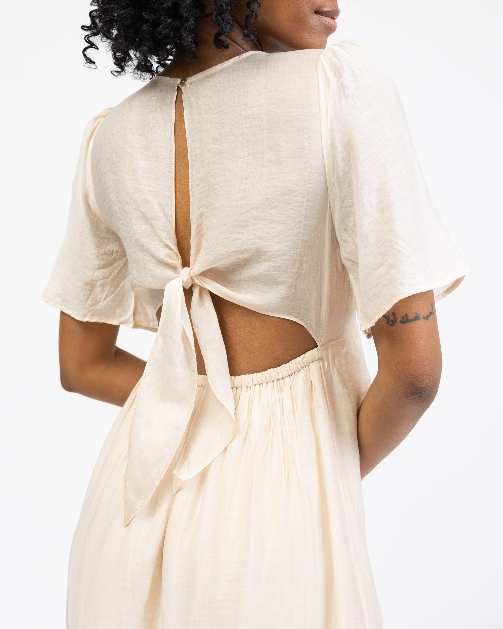 Luftiges Sommerkleid mit Seidenanteil