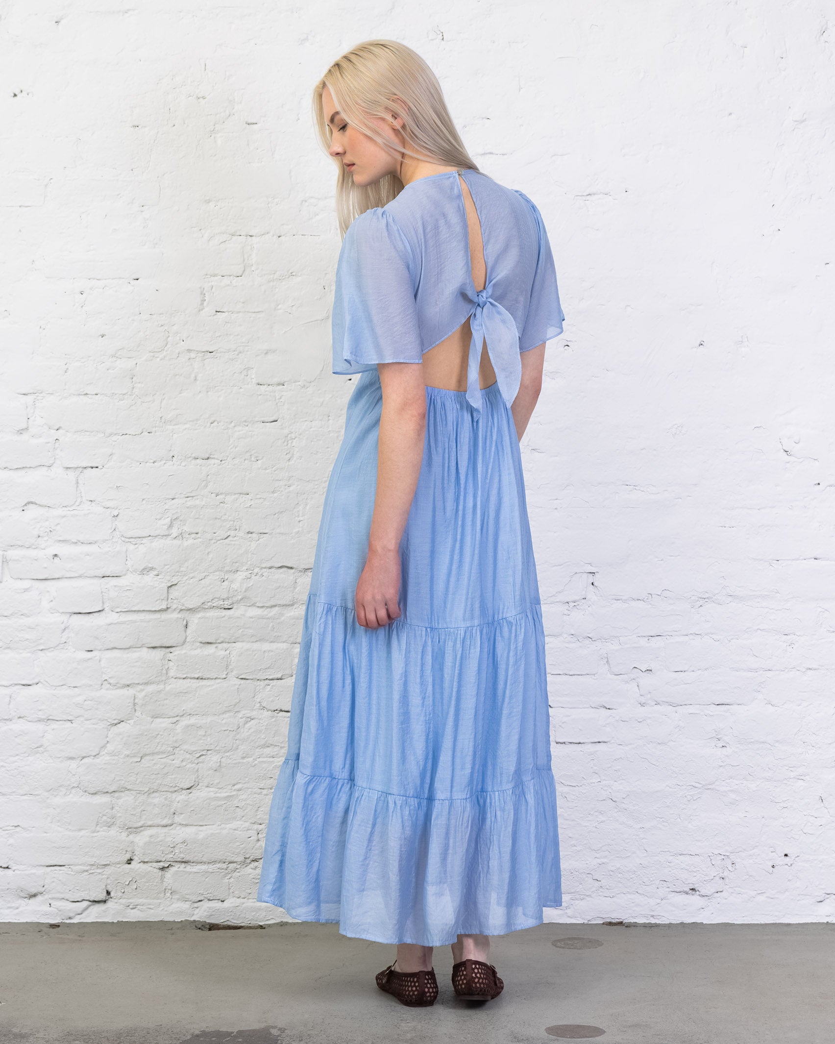 Luftiges Sommerkleid mit Seidenanteil
