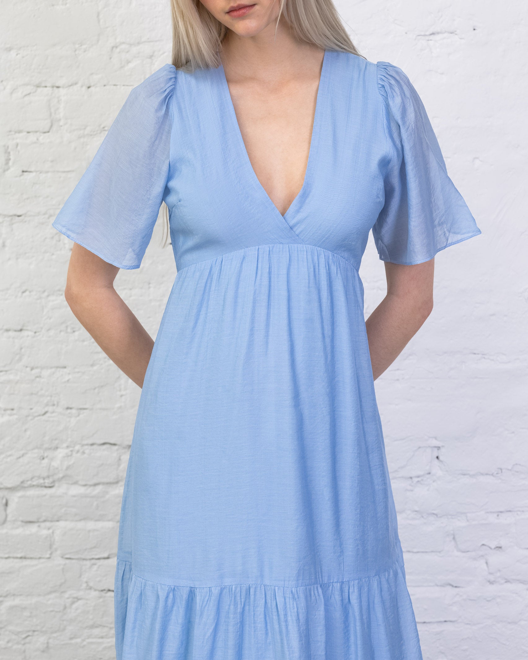Luftiges Sommerkleid mit Seidenanteil