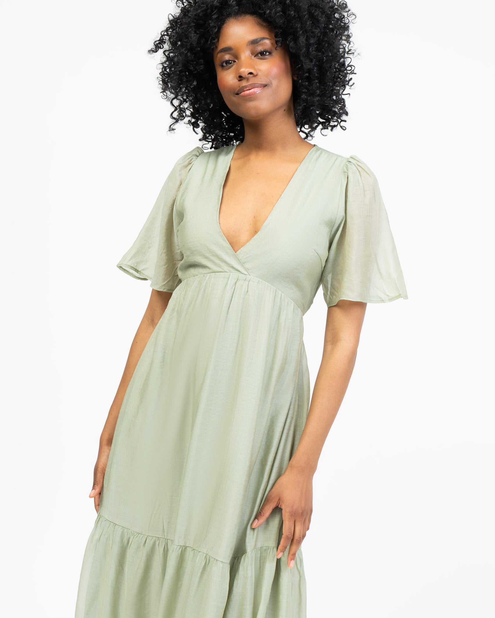 Luftiges Sommerkleid mit Seidenanteil