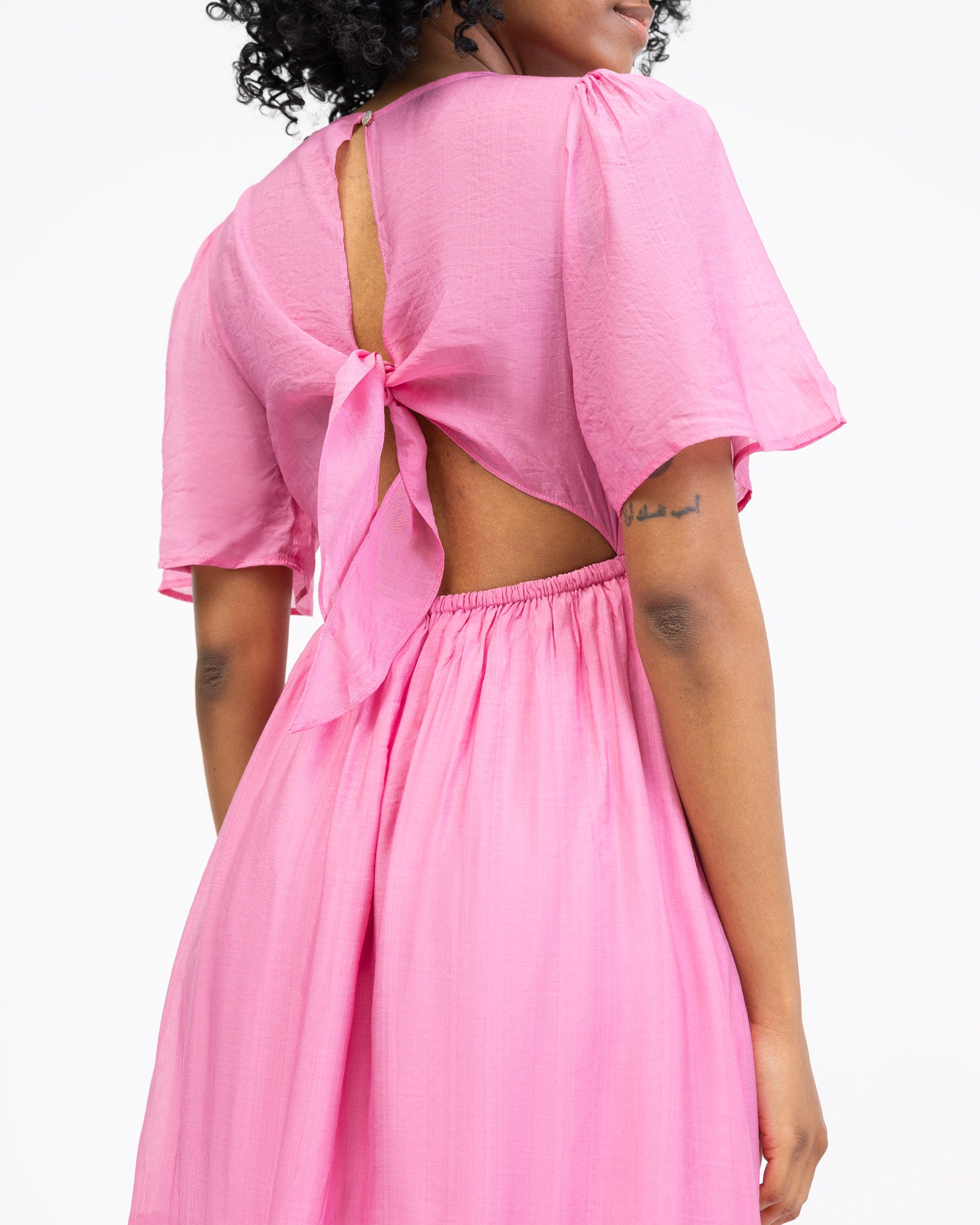 Luftiges Sommerkleid mit Seidenanteil