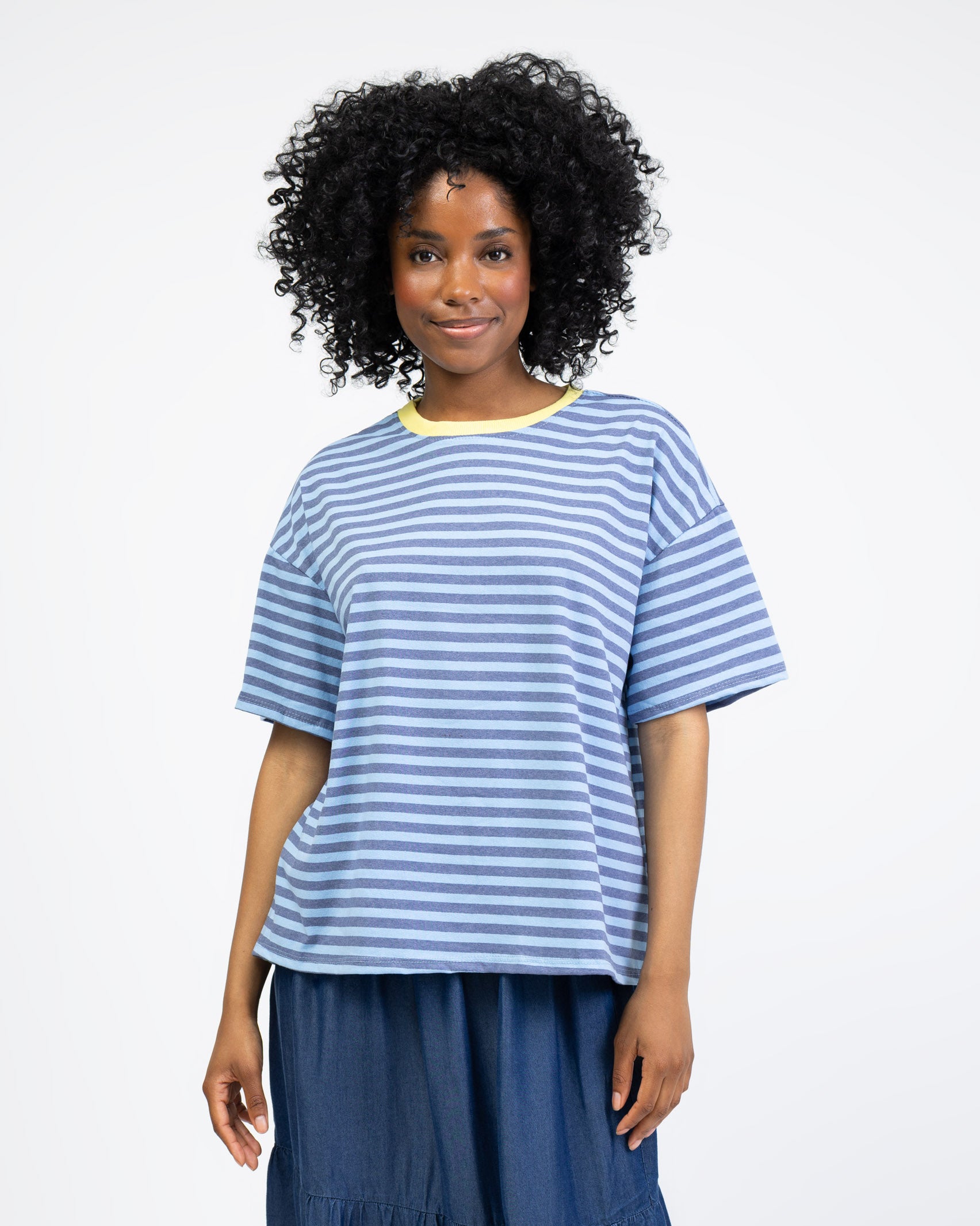 Gestreiftes Oversize Shirt