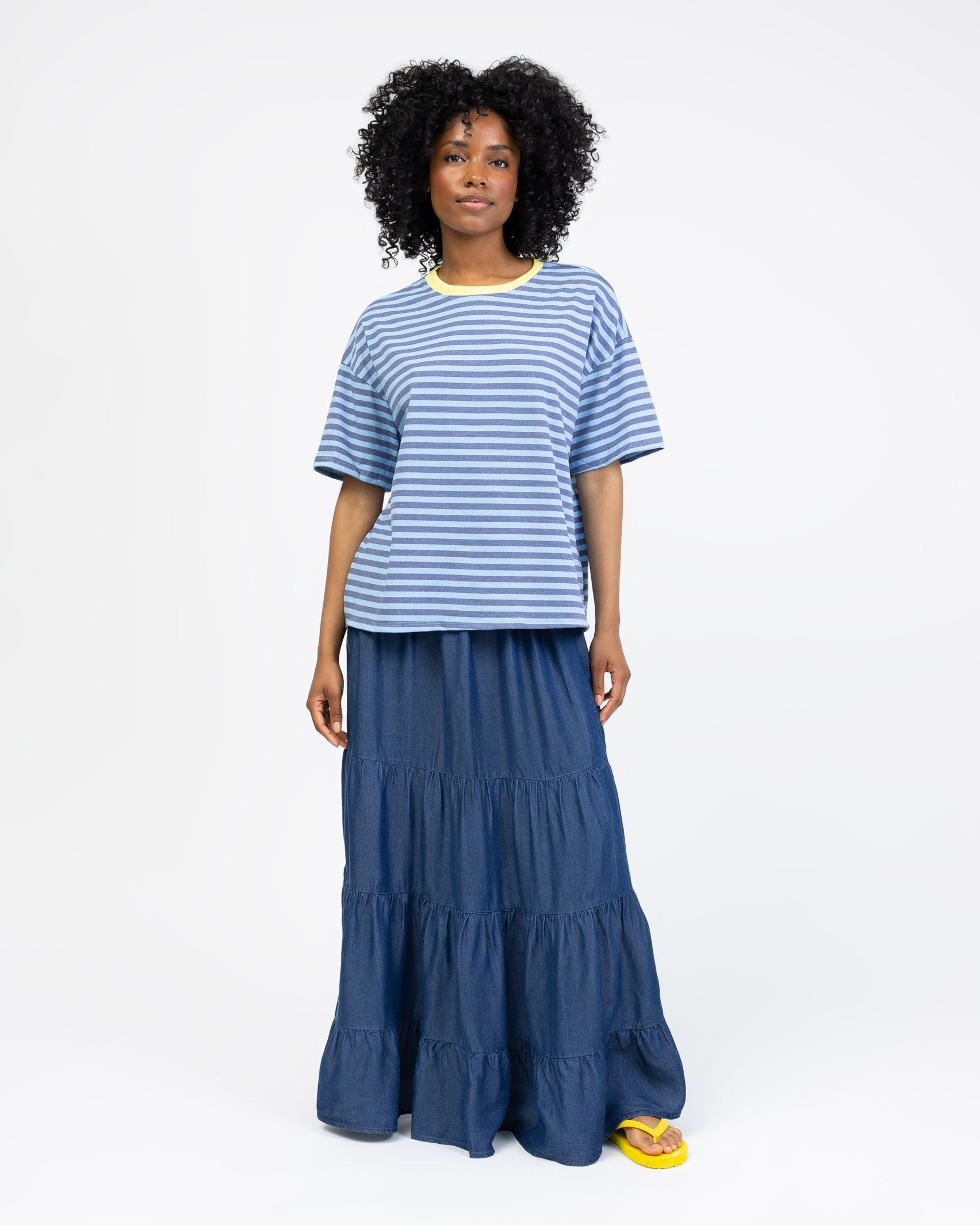 Gestreiftes Oversize Shirt