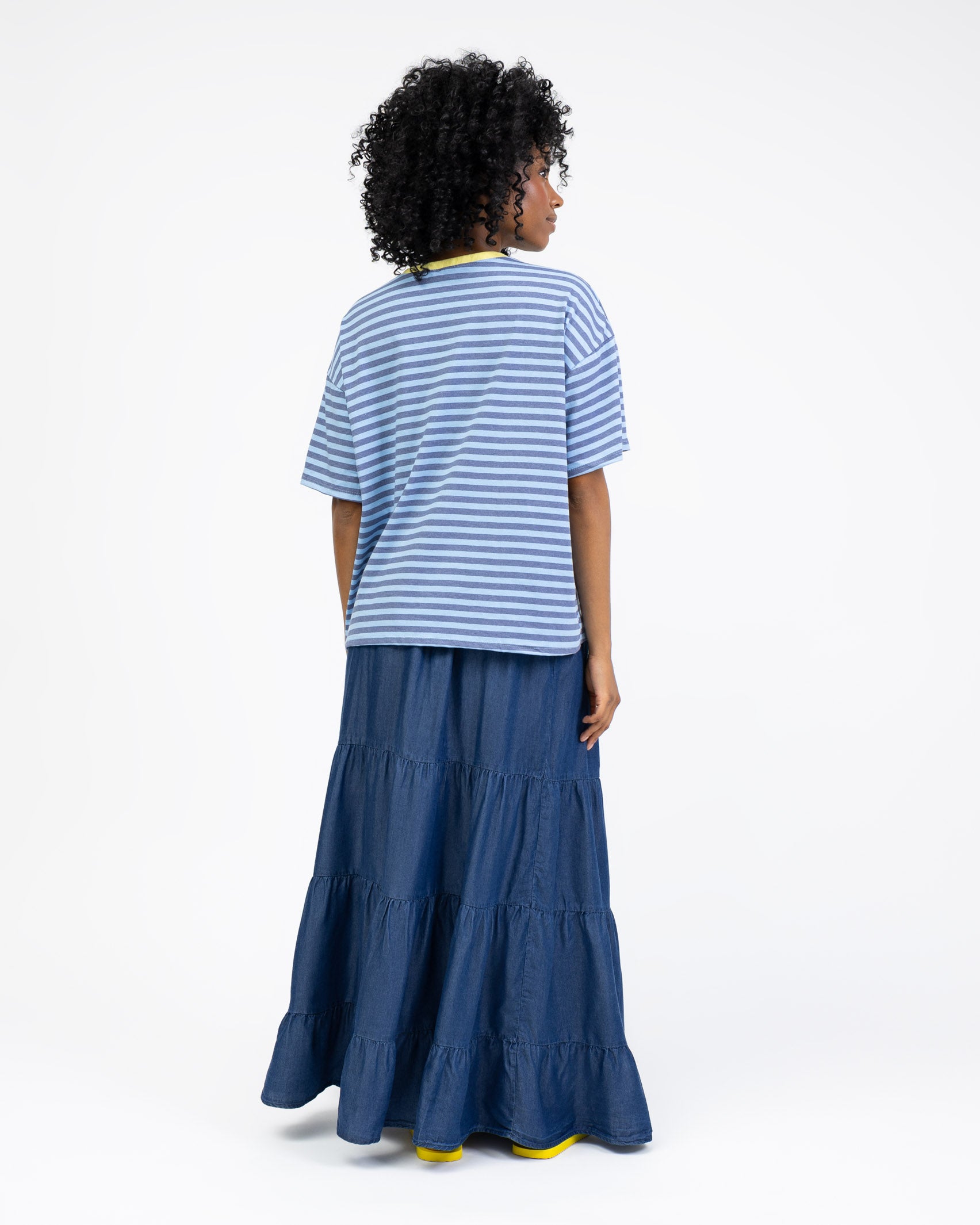 Gestreiftes Oversize Shirt