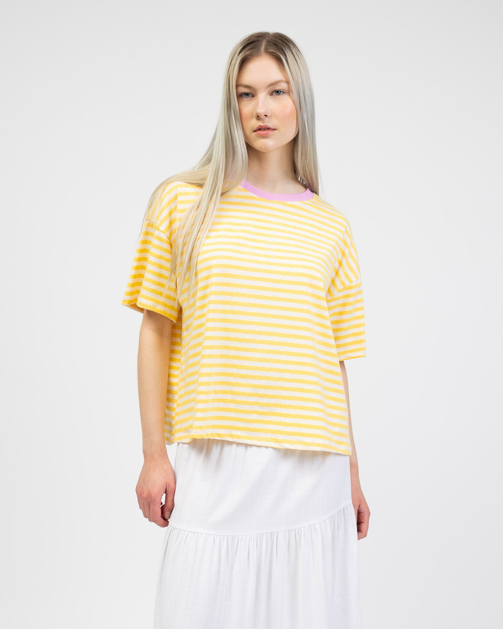 Gestreiftes Oversize Shirt